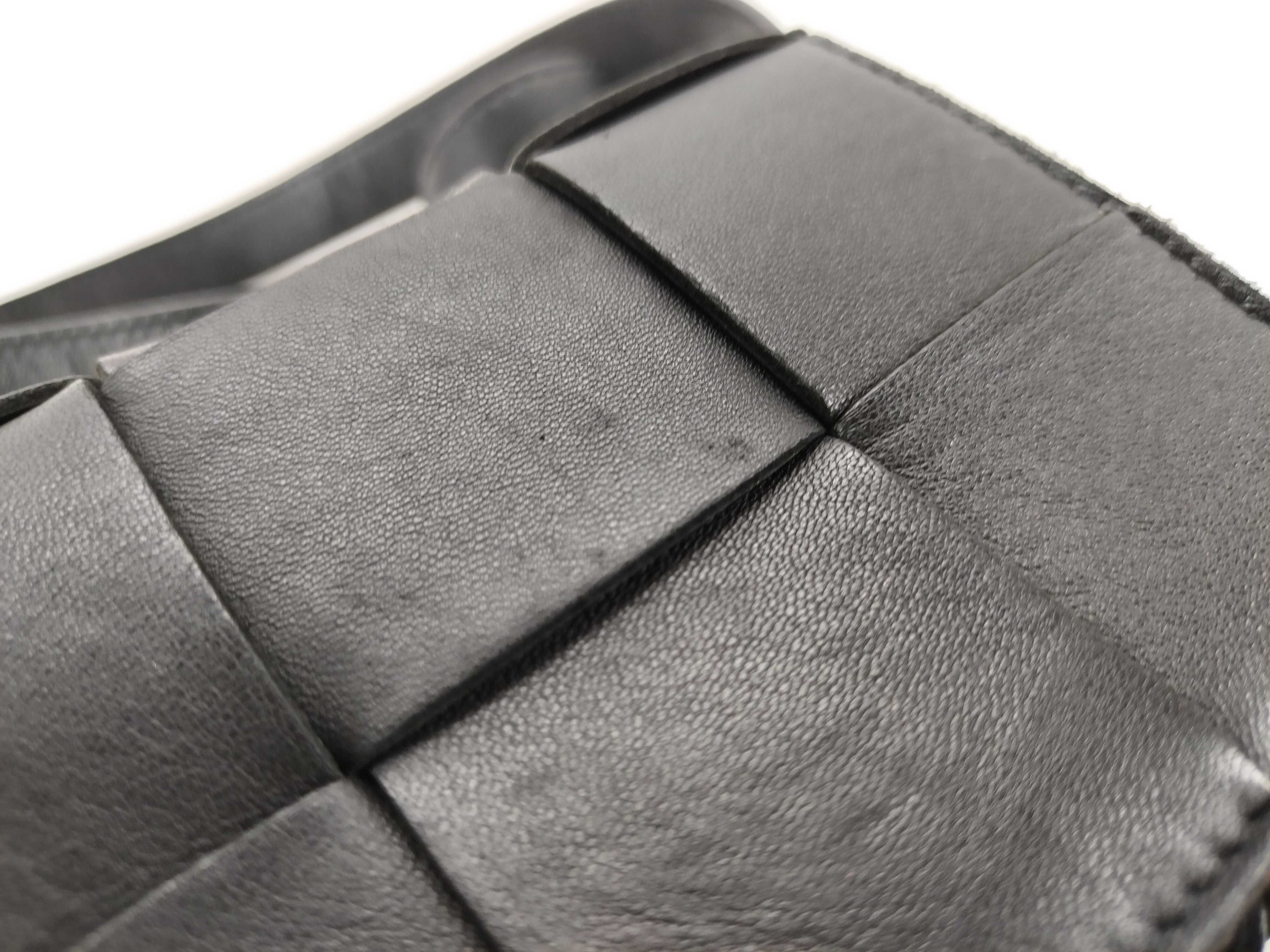 Intrecciato Bottega Veneta Maxi Intrecciato Candy Cassette Leather Shoulder Bag Black Shoulder Bag — view 13
