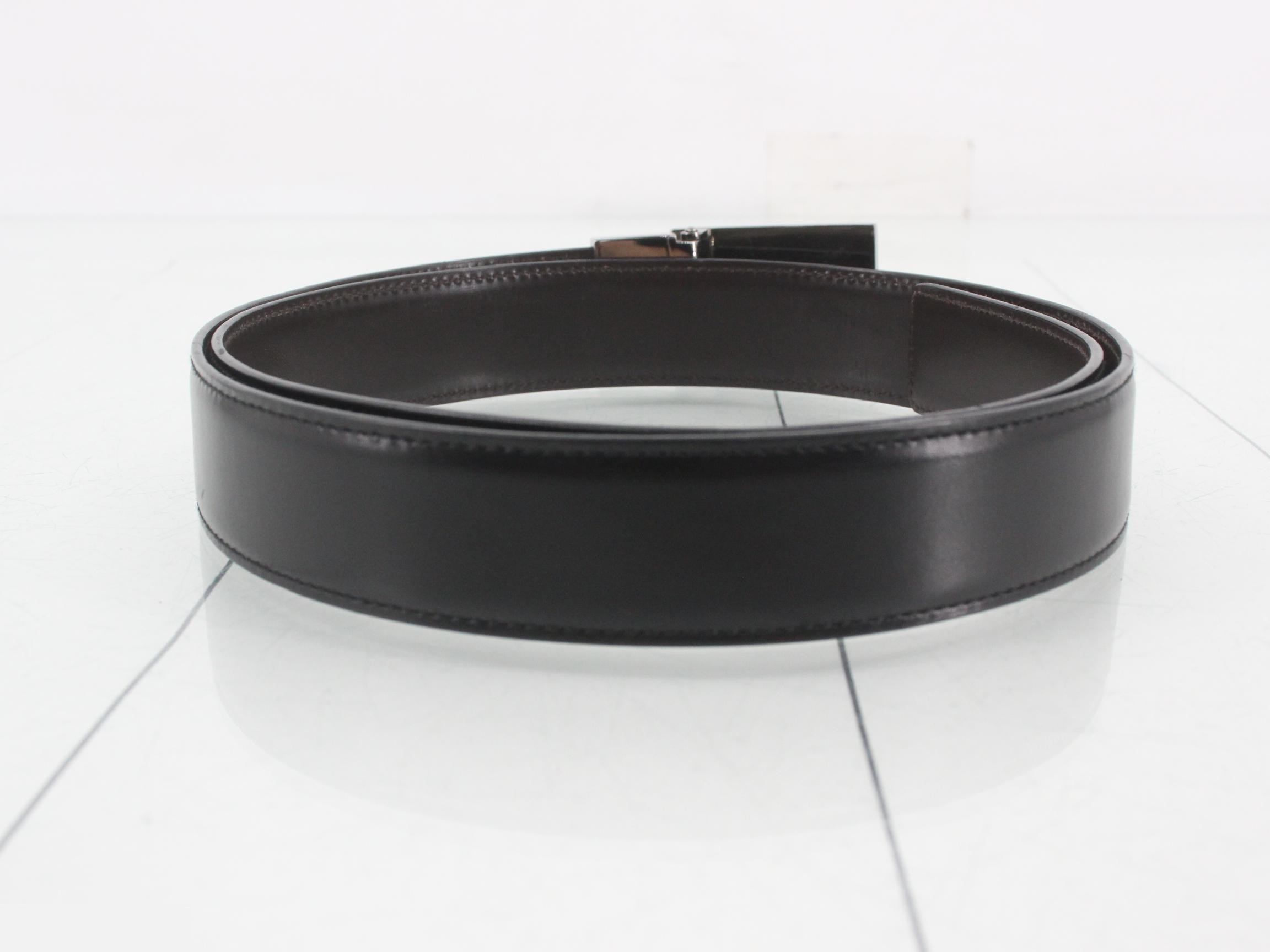 Leather belt (square G buckle) — view 2