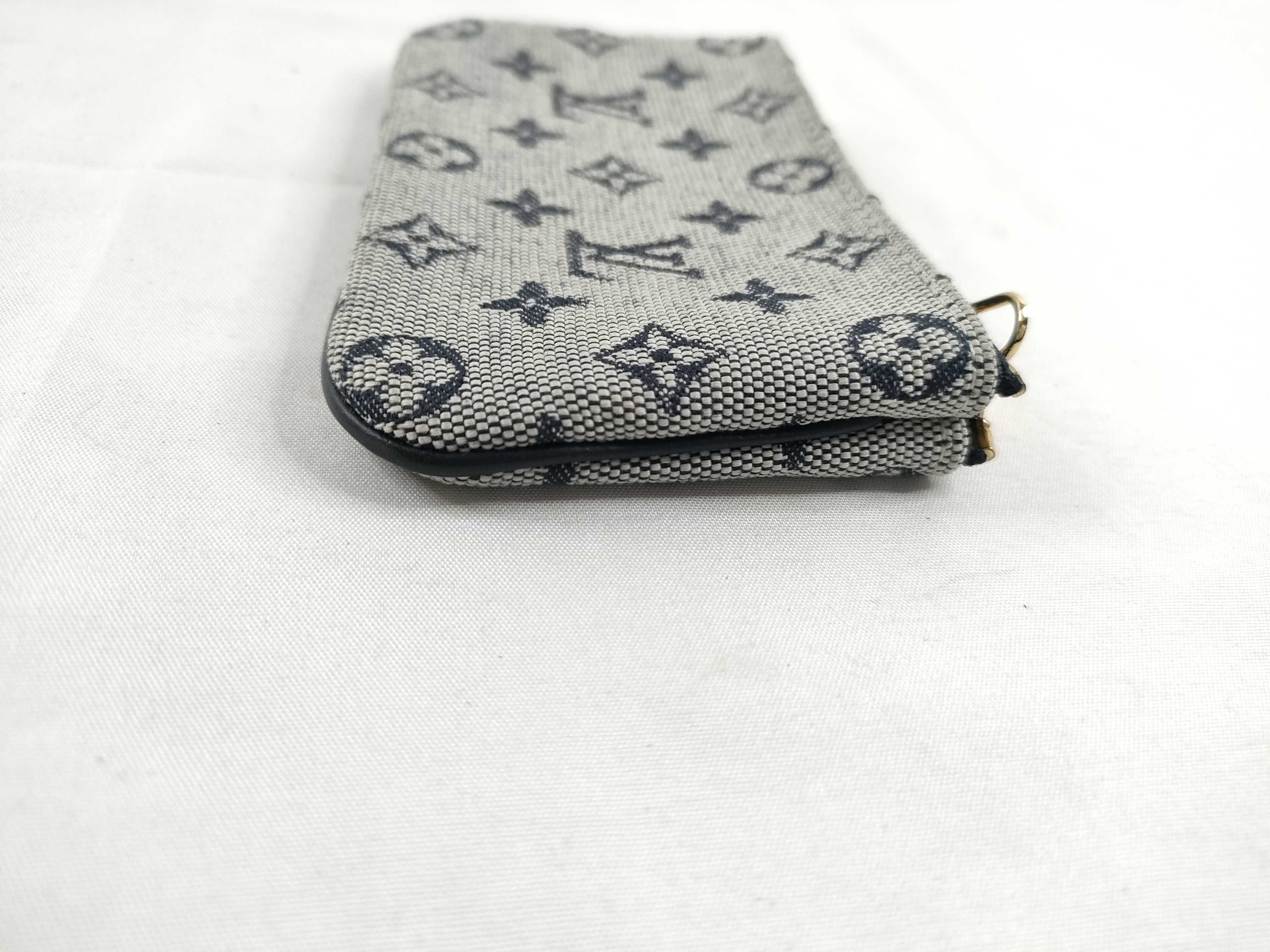 Monogram Mini Pochette Clé Monogram Mini Navy Coin Case — view 5