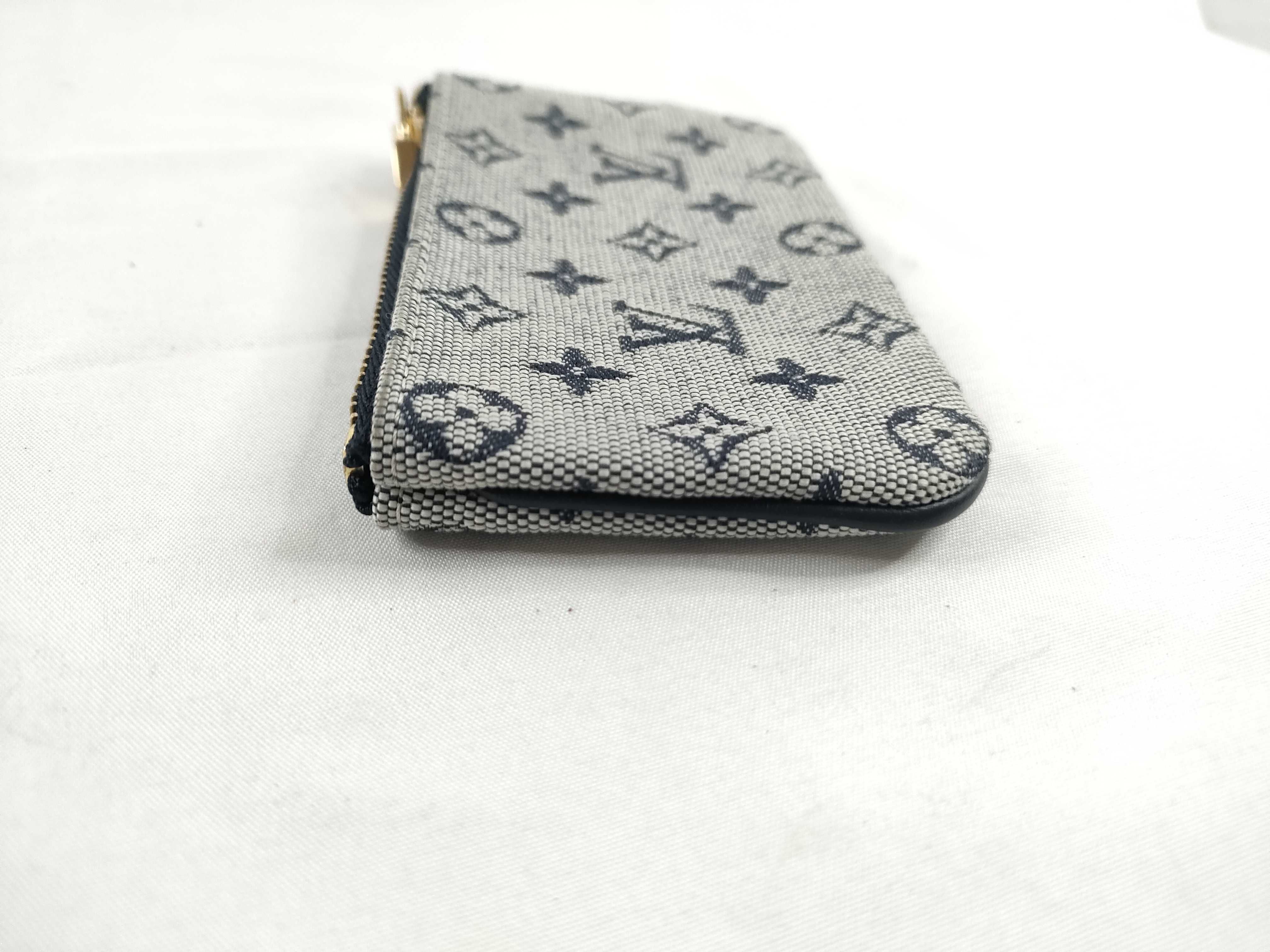 Monogram Mini Pochette Clé Monogram Mini Navy Coin Case — view 7