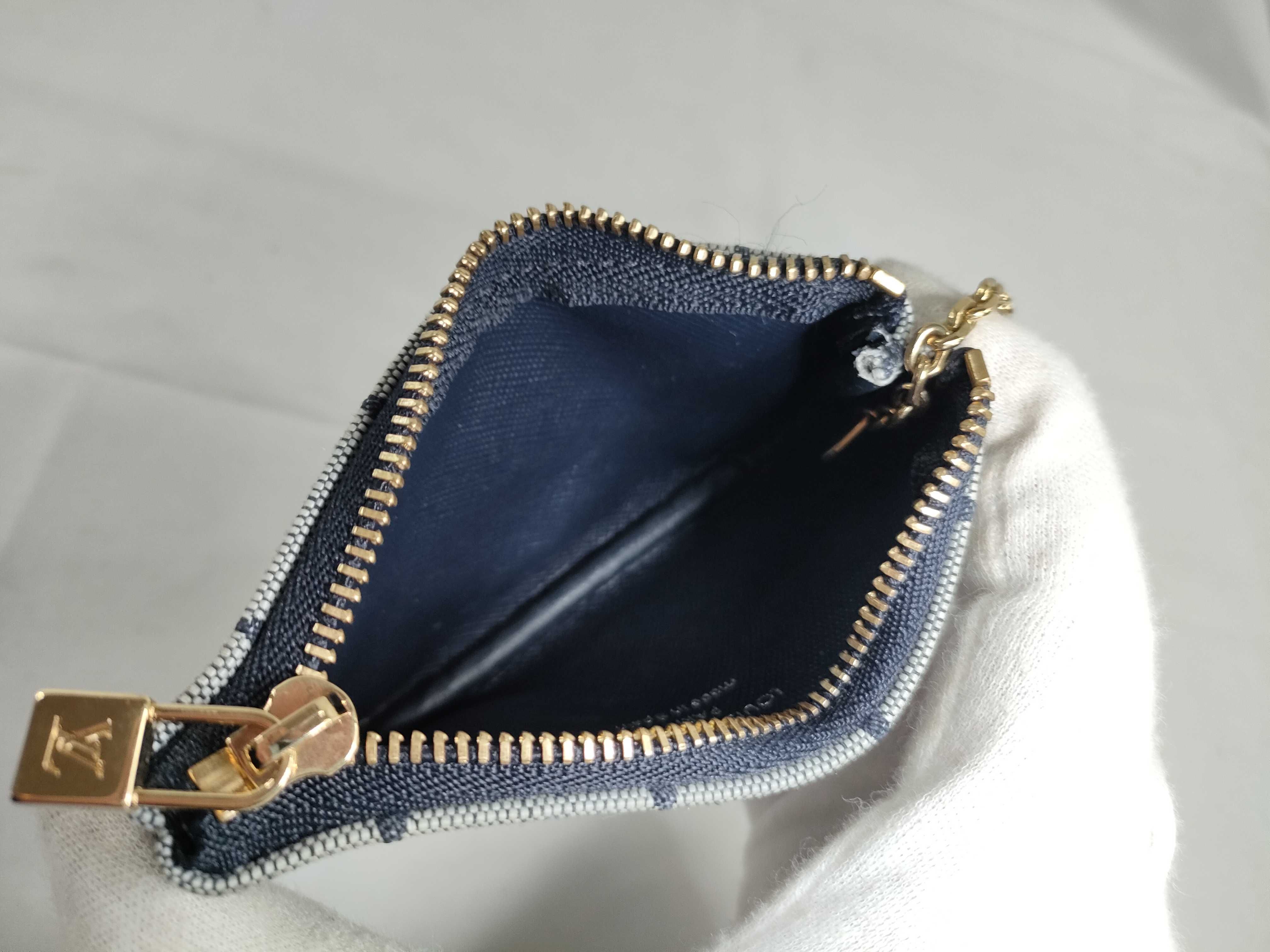 Monogram Mini Pochette Clé Monogram Mini Navy Coin Case — view 10