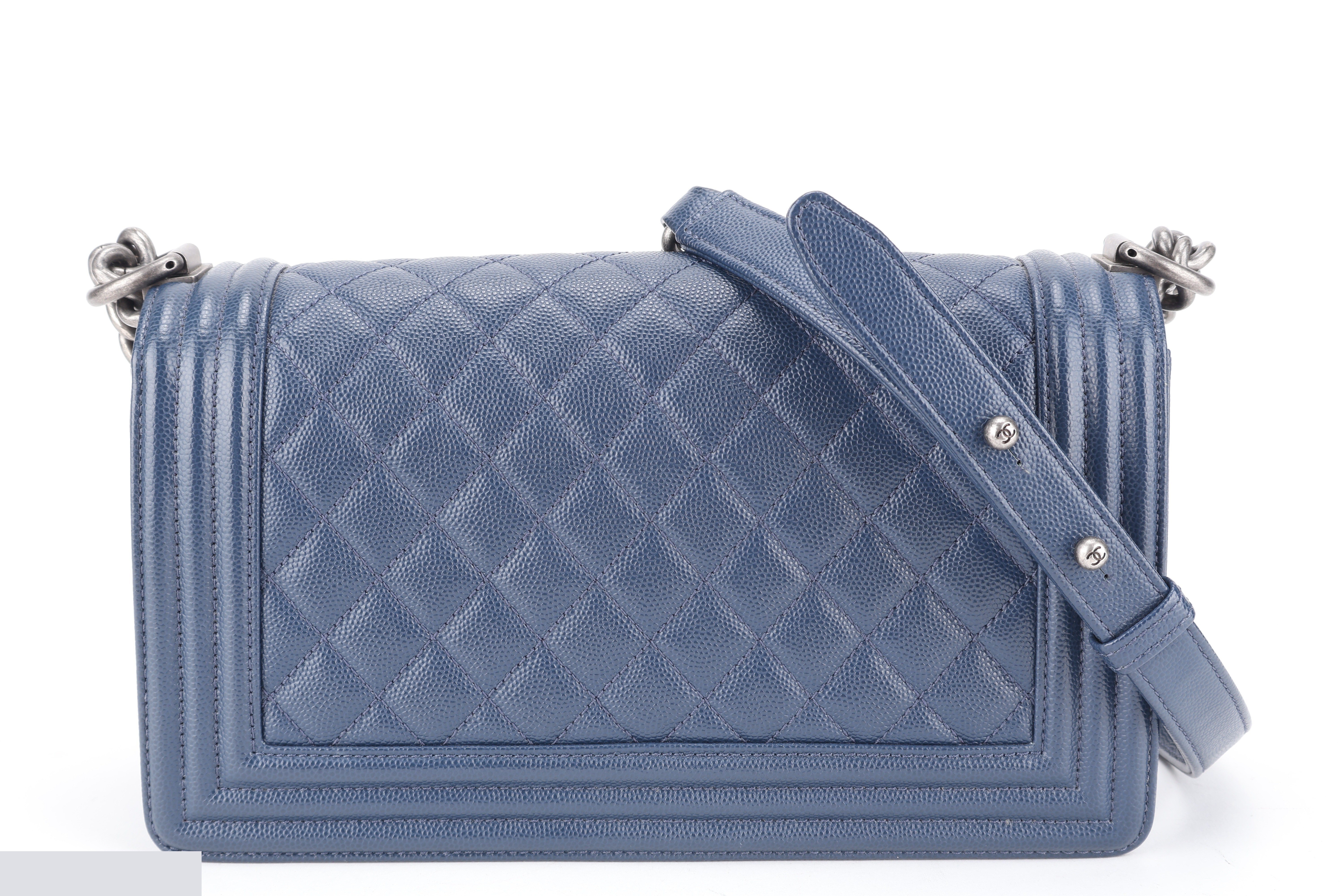 LEBOY MEDIUM NAVY BLUE CAVIAR RHW — view 2