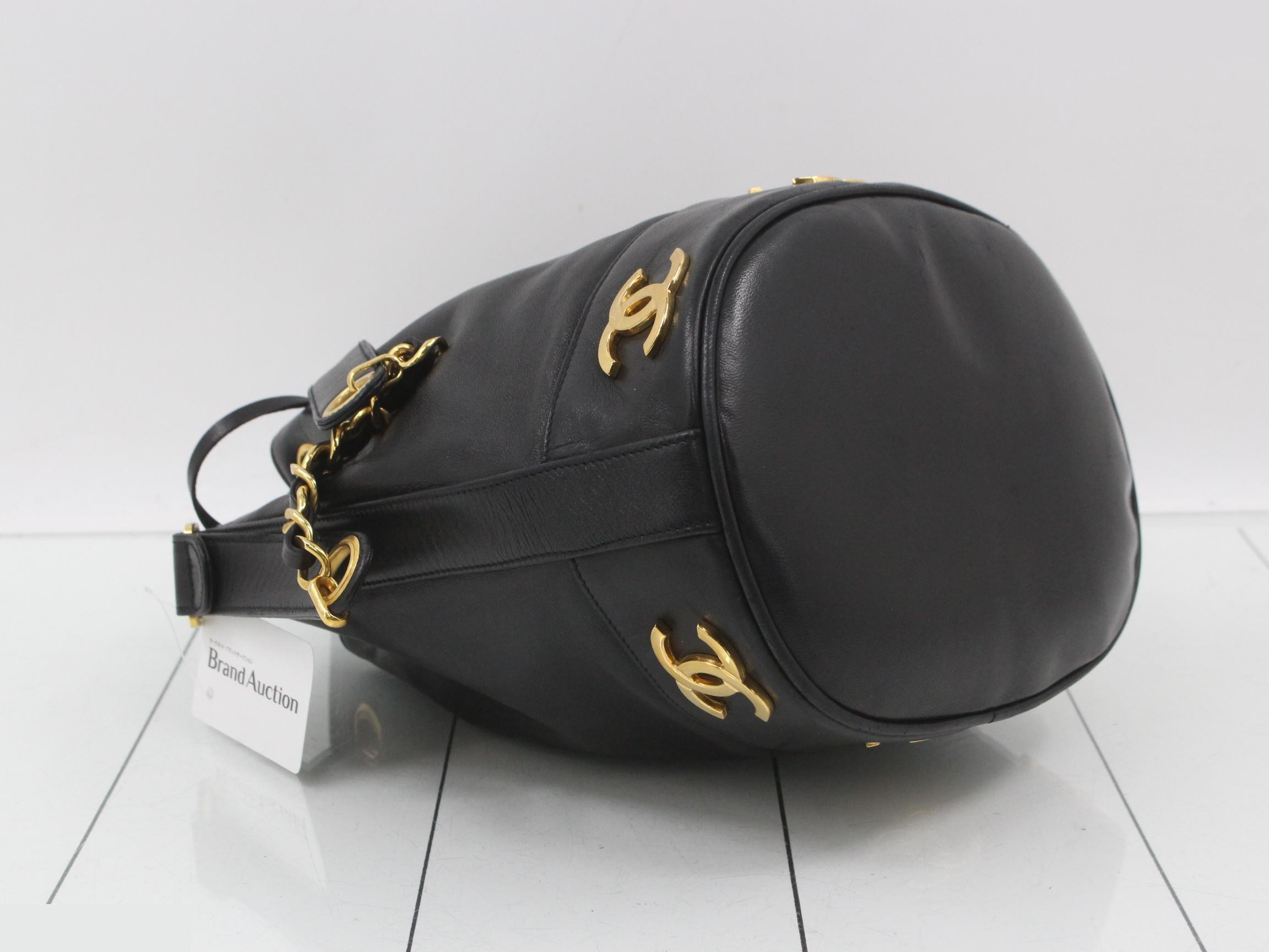 Lambskin Triple Coco Drawstring Bag — view 5