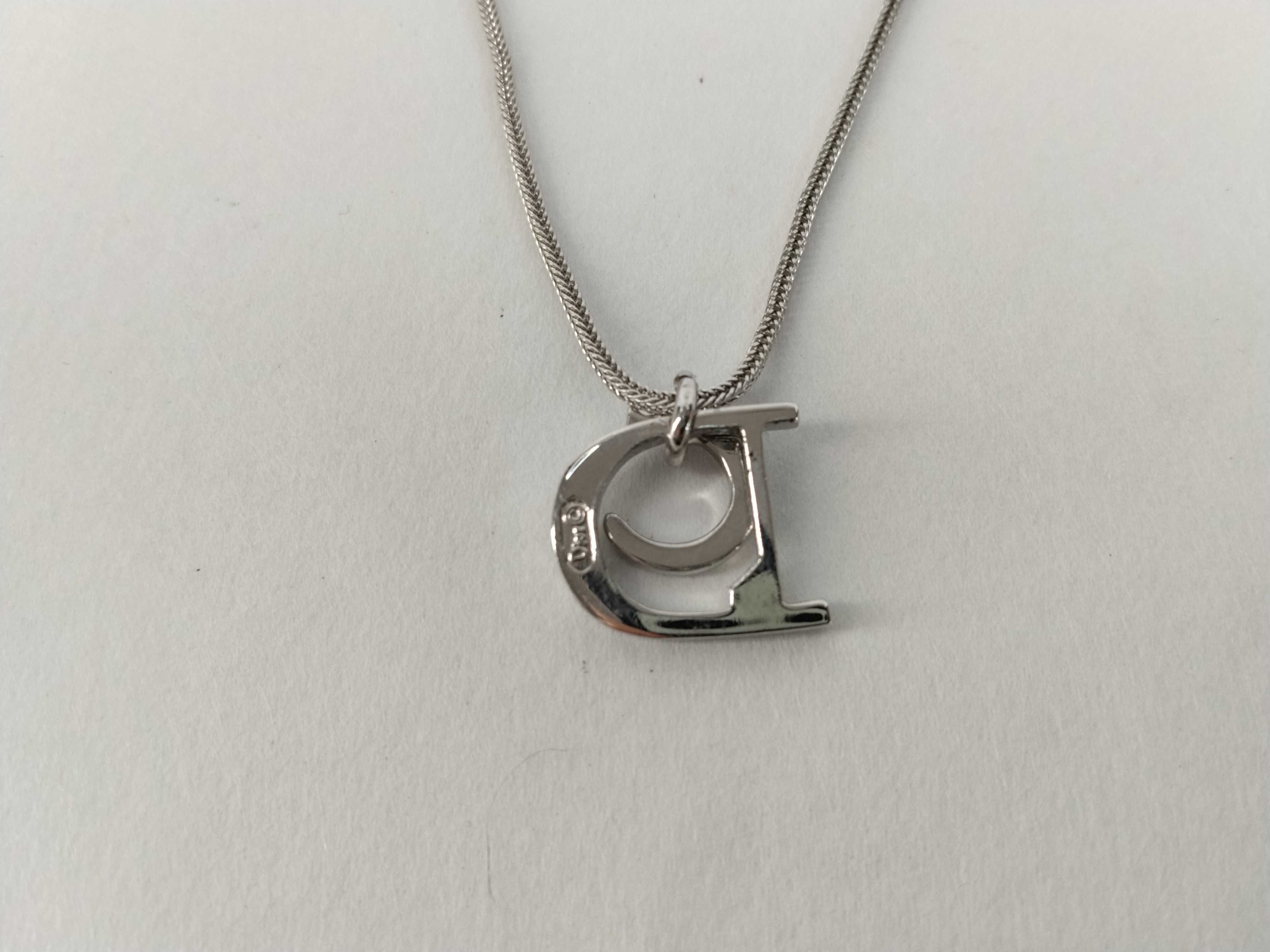 CD Logo Rhinestone Necklace — view 2