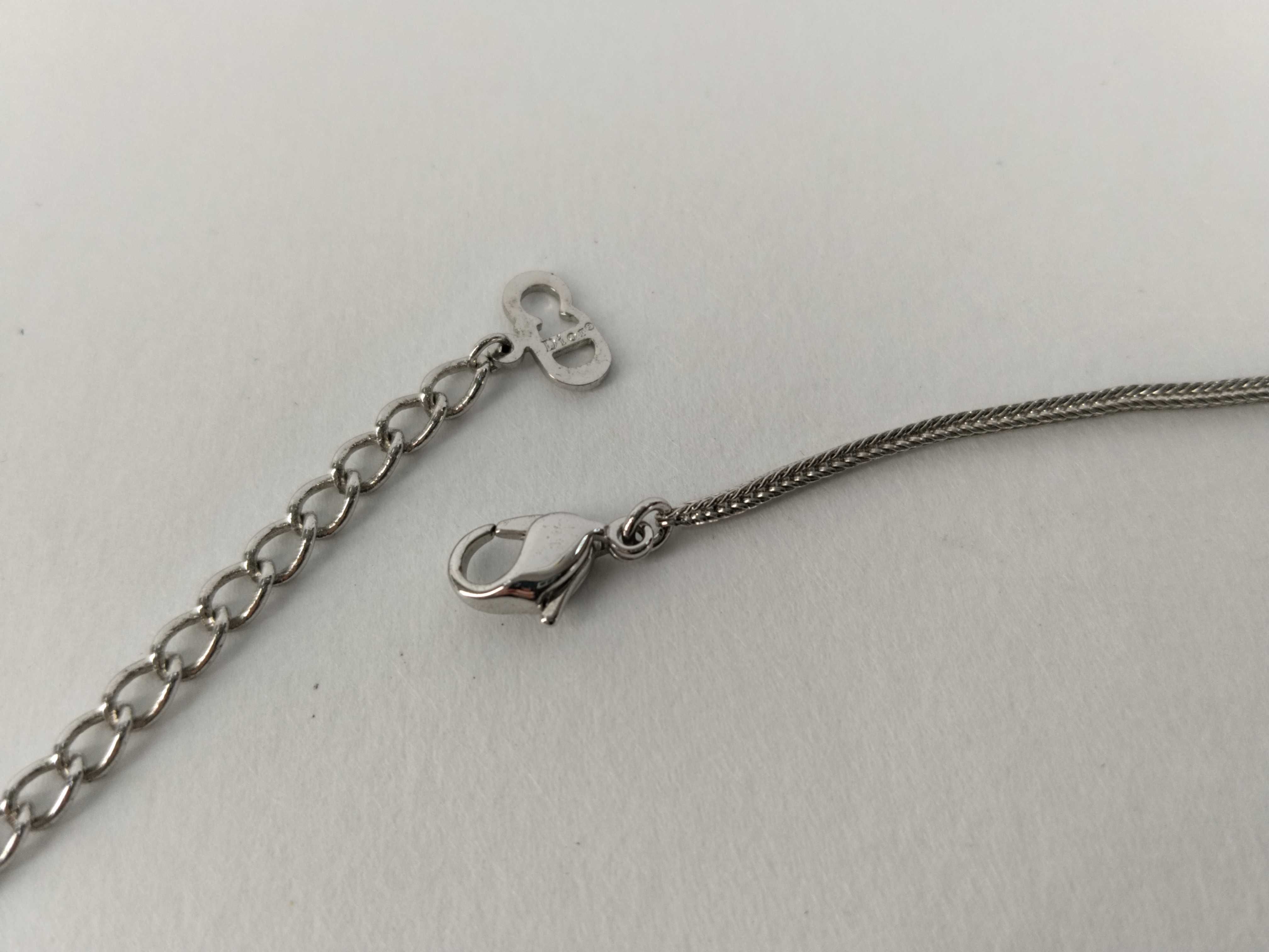 CD Logo Rhinestone Necklace — view 5