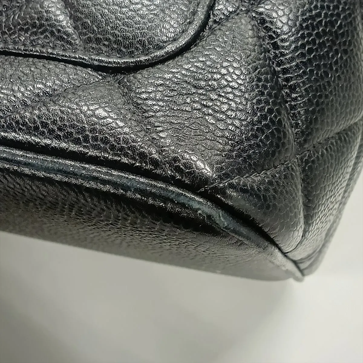 Reissue Caviar Skin Tote Bag, Black with Gold Hardware, 4780835, Series 4 — view 14