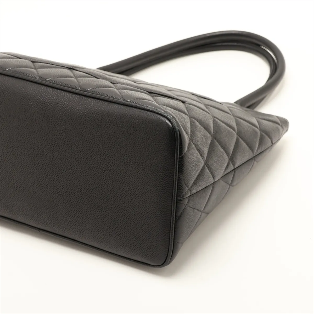 Reissue Caviar Skin Tote Bag, Black with Gold Hardware, 4780835, Series 4 — view 3