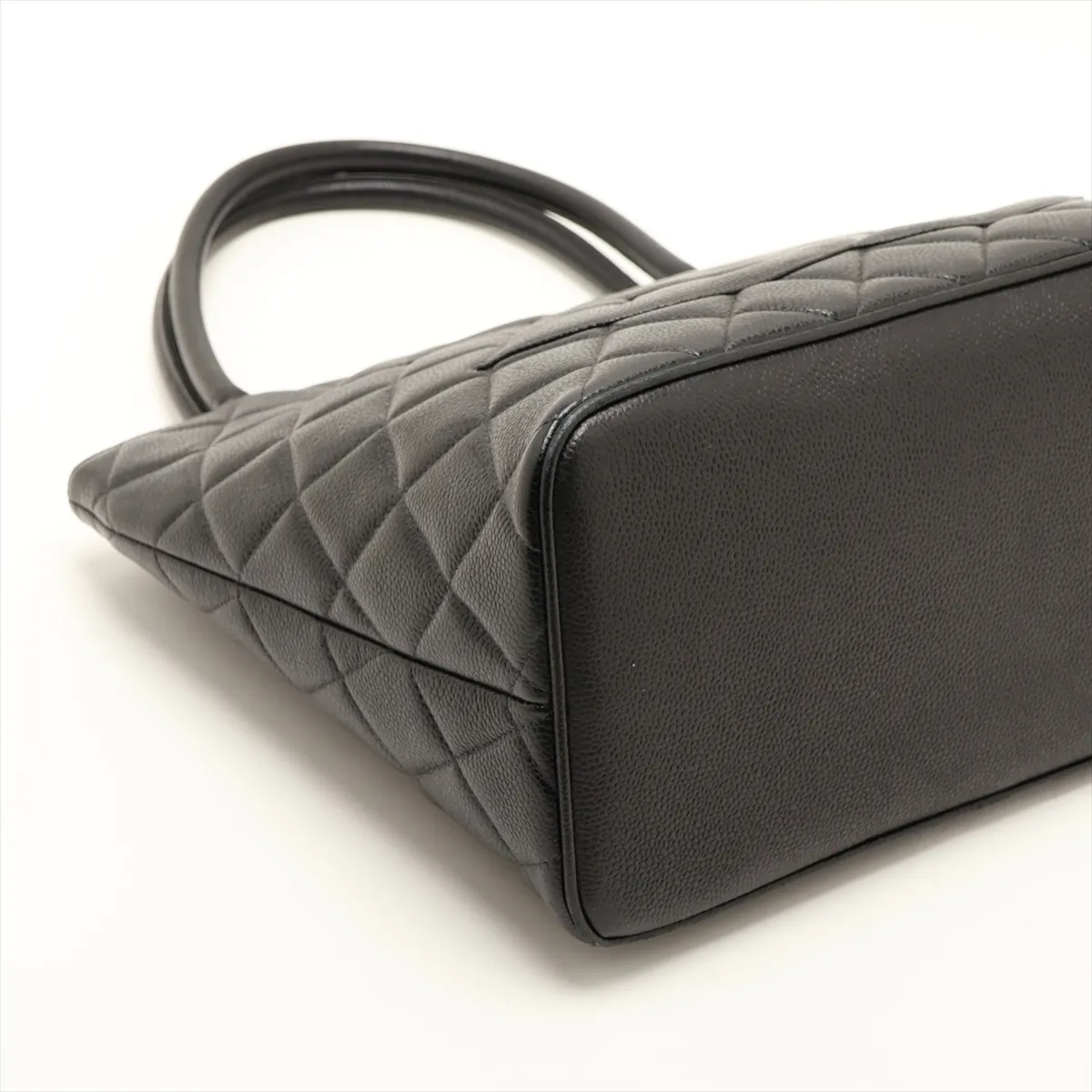 Reissue Caviar Skin Tote Bag, Black with Gold Hardware, 4780835, Series 4 — view 4