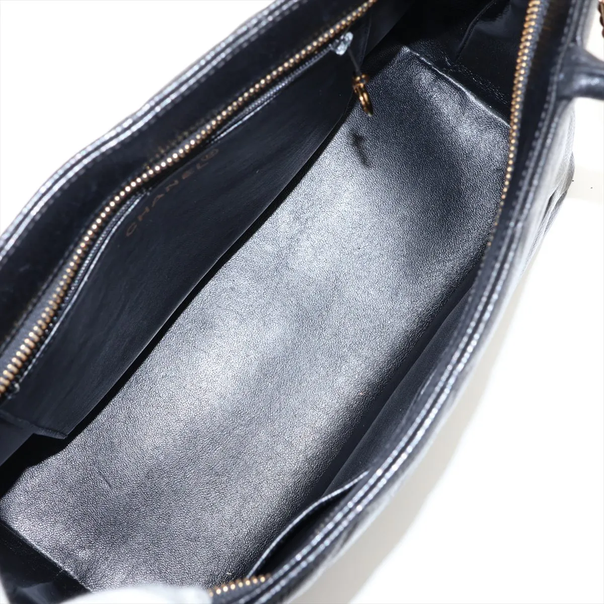 Reissue Caviar Skin Tote Bag, Black with Gold Hardware, 4780835, Series 4 — view 7
