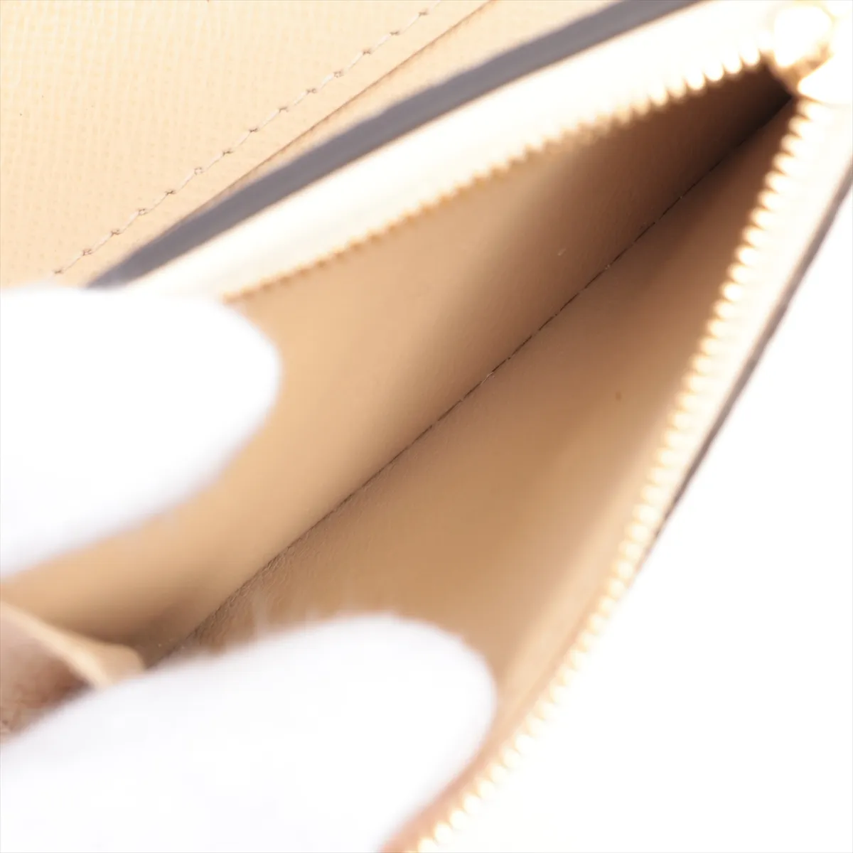 Giant Portefeuille Zoe M67640 TS0159 Khaki x Beige Compact Wallet — view 6