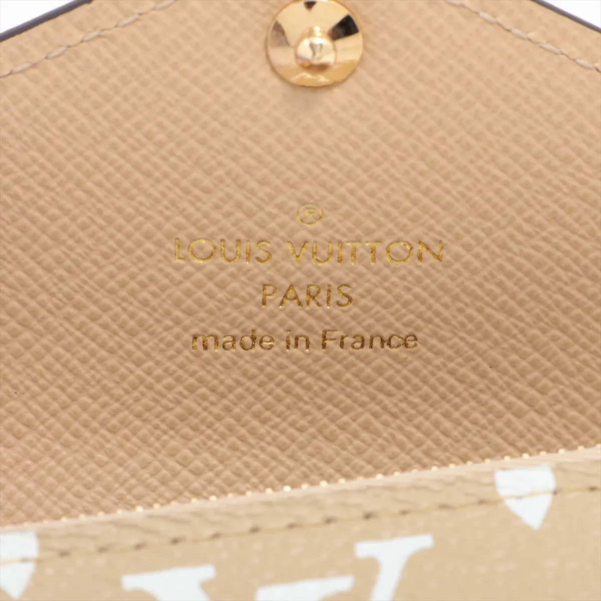 Giant Portefeuille Zoe M67640 TS0159 Khaki x Beige Compact Wallet — view 7
