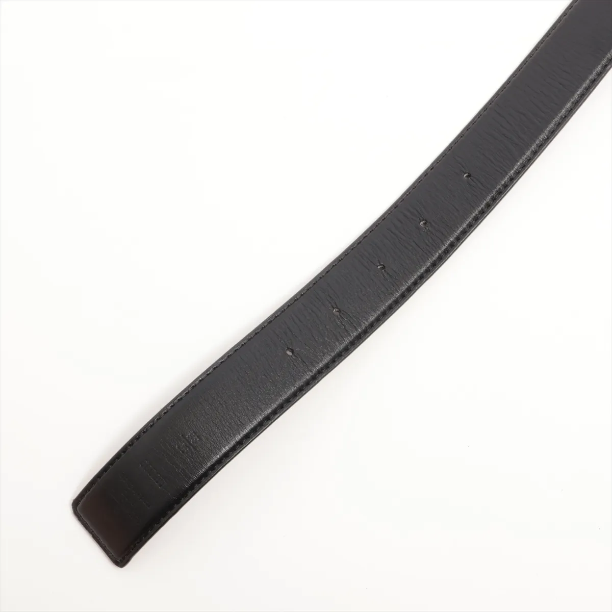 M0699 Belt Pretty LV30MM Reversible BC2214 Belt 90 PVC x Leather Black x Brown Thread — view 3