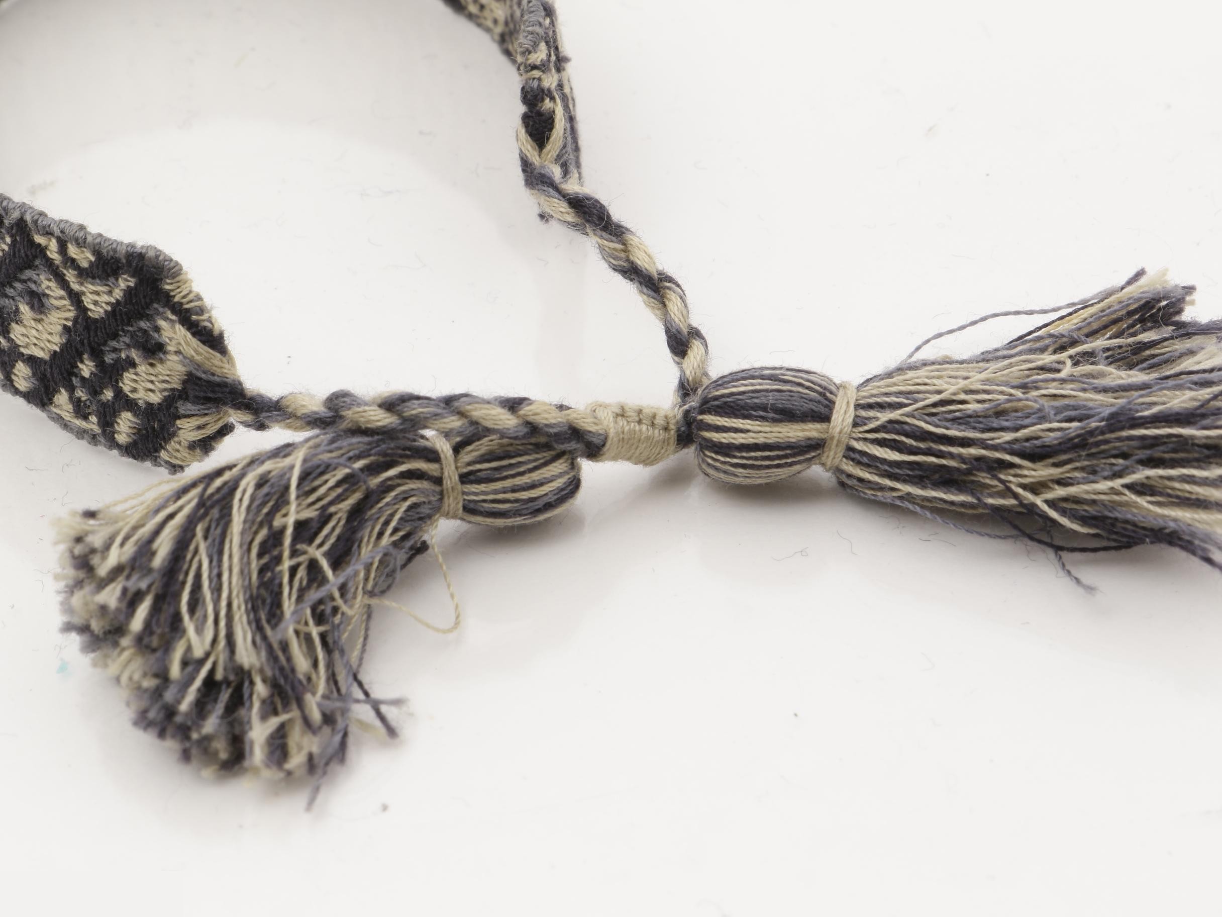 J'Adior friendship bracelet, navy, cotton — view 3