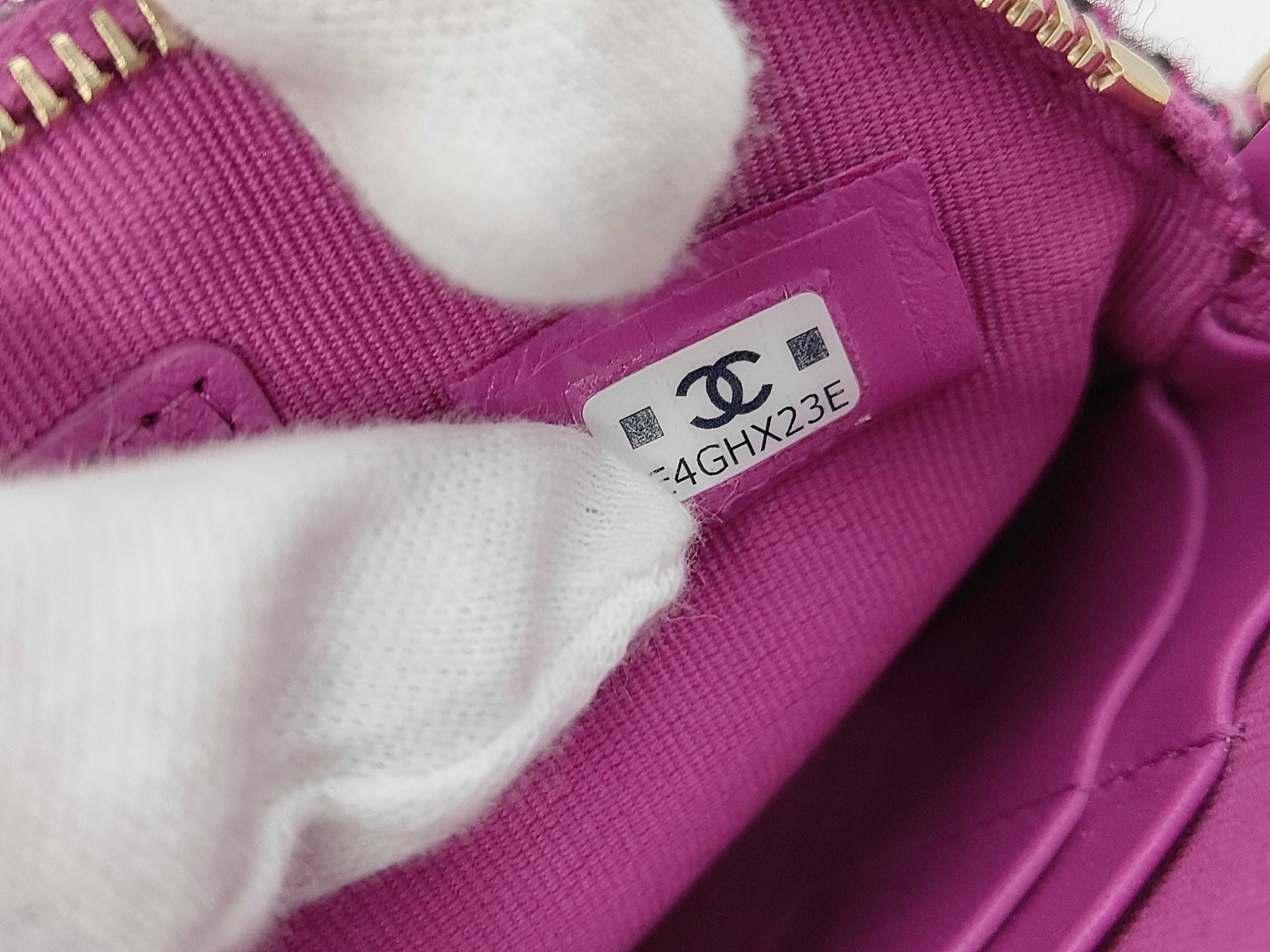 Coco Mark Tweed Shoulder Bag (with sticker) — view 10