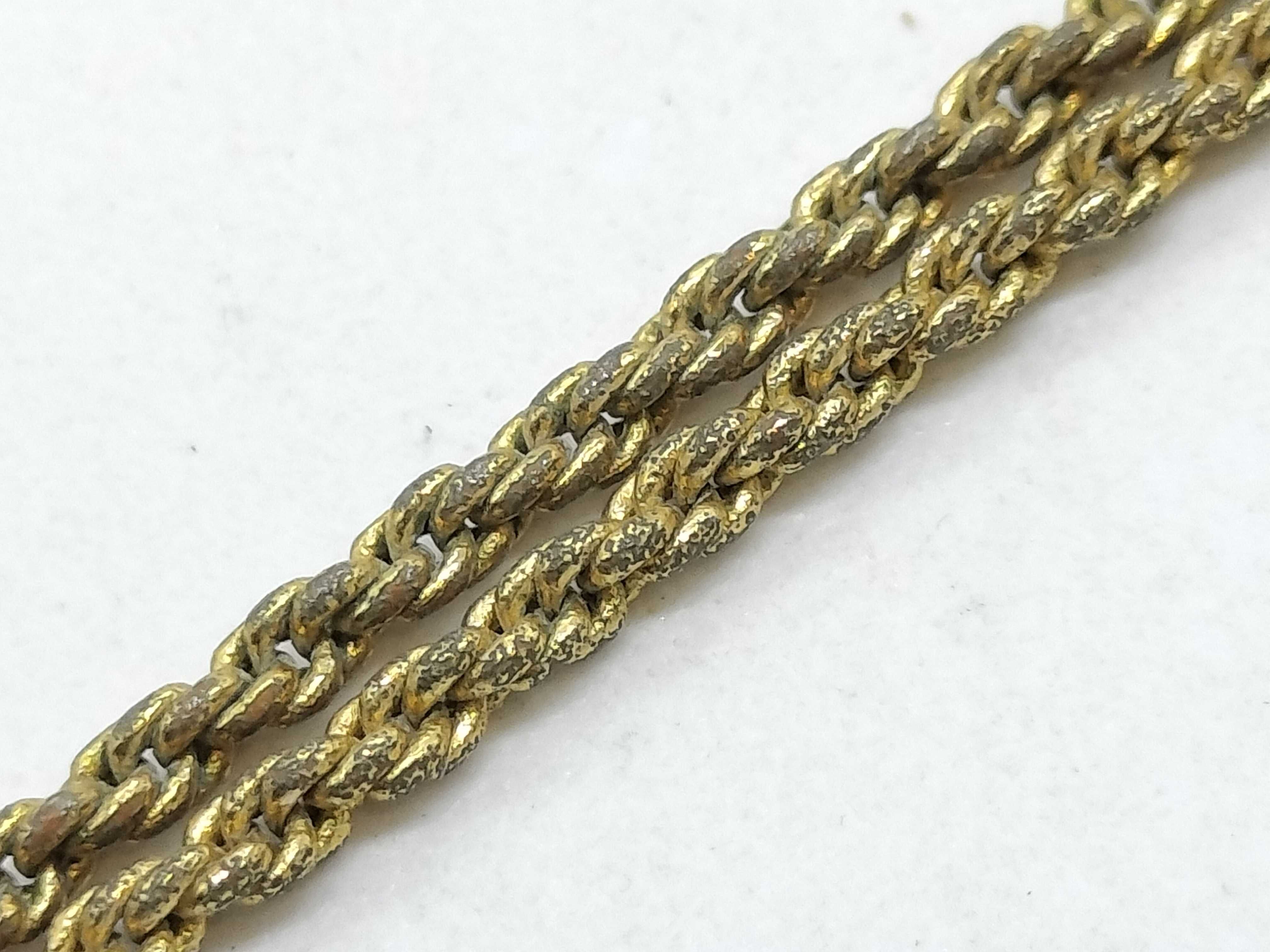 CD Logo Gold Rhinestone Necklace — view 9