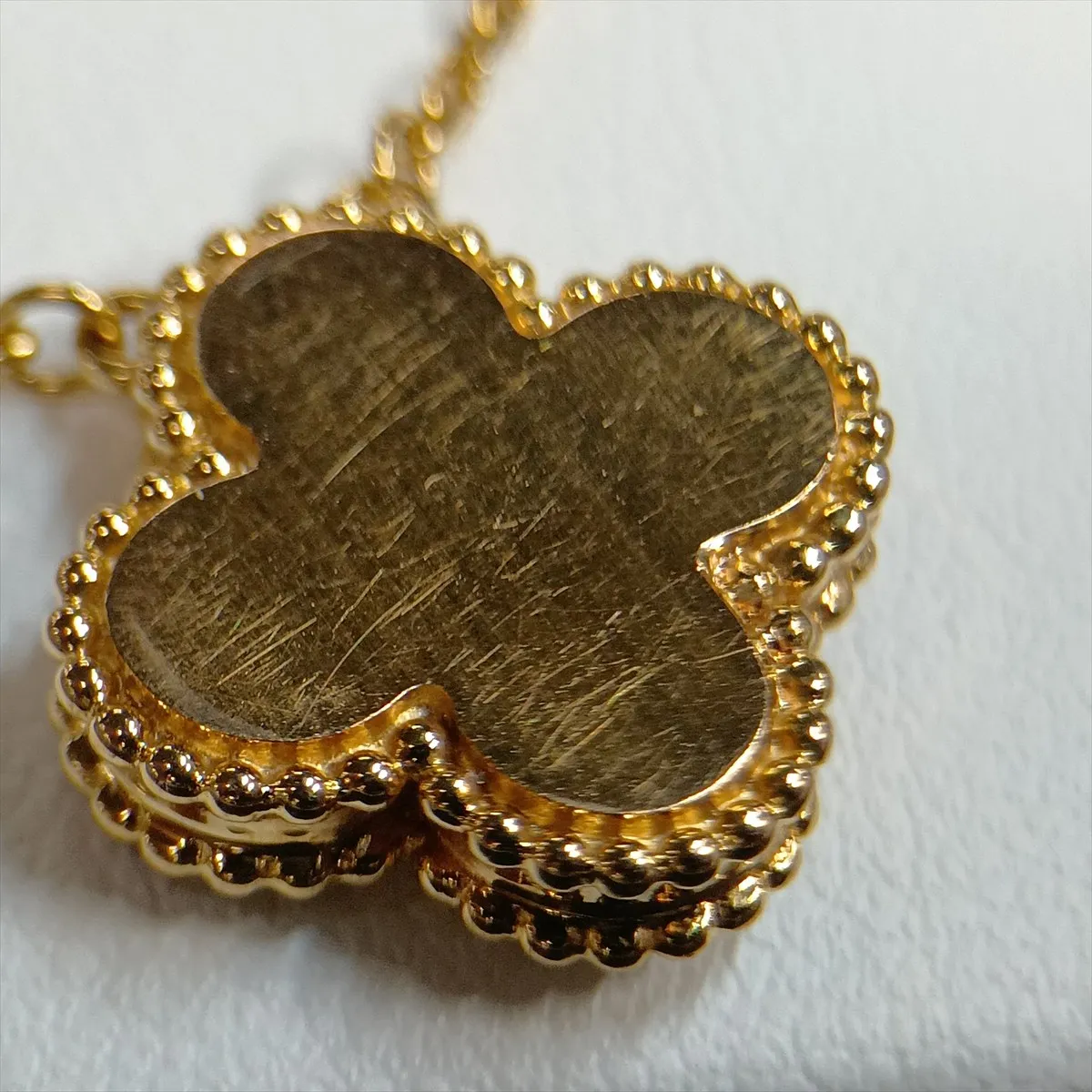Vintage Alhambra Bullseye Diamond Necklace, 750 (PG), 5.9g, JE879451. — view 7