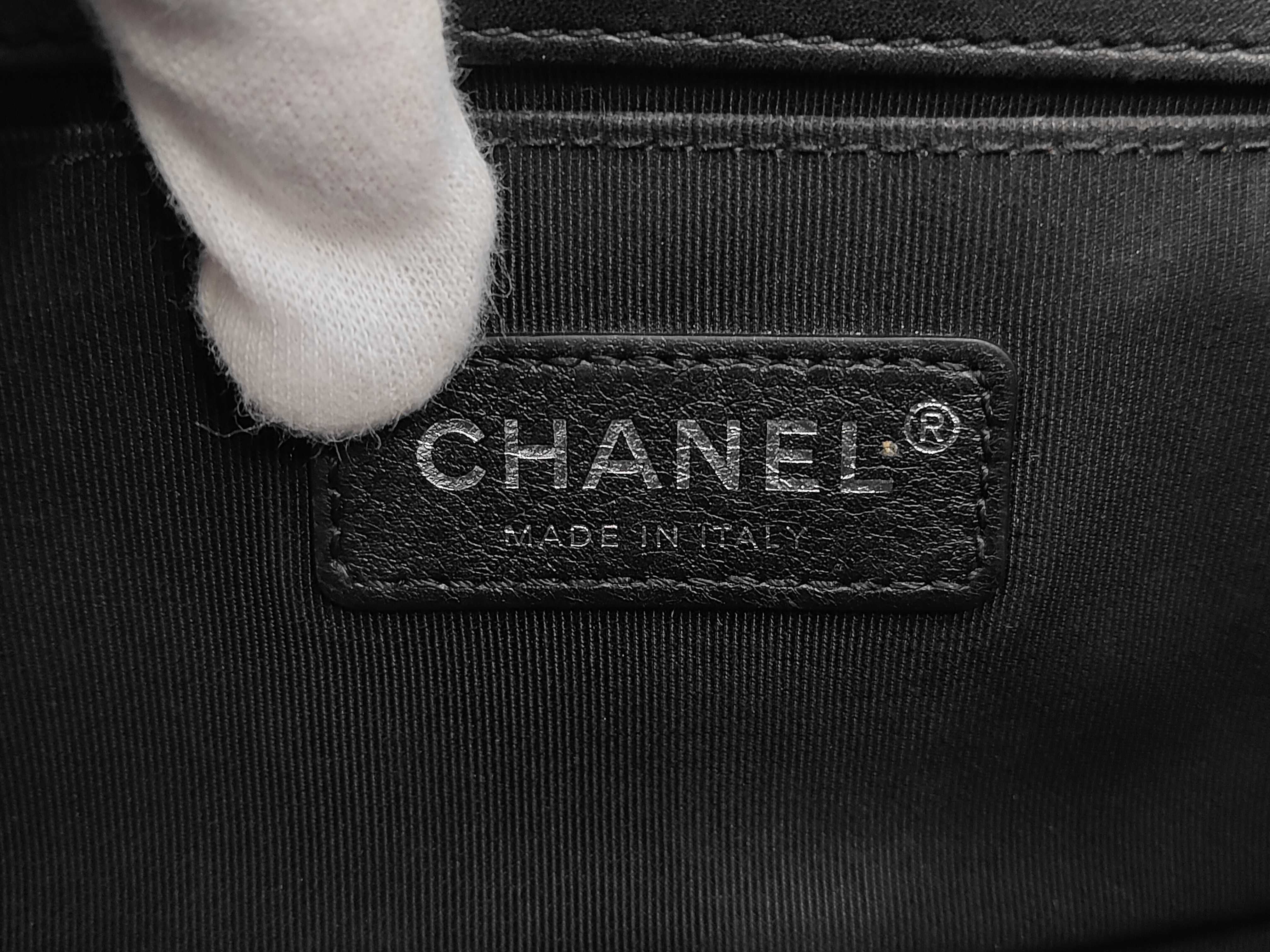 Boy Chanel 20 Pearl Chain Shoulder Bag, Lambskin, Black, Silver Hardware, 26432581 Shoulder Bag — view 9