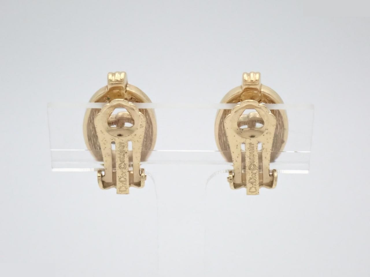 Earrings, CD, Rhinestone, GP — view 2