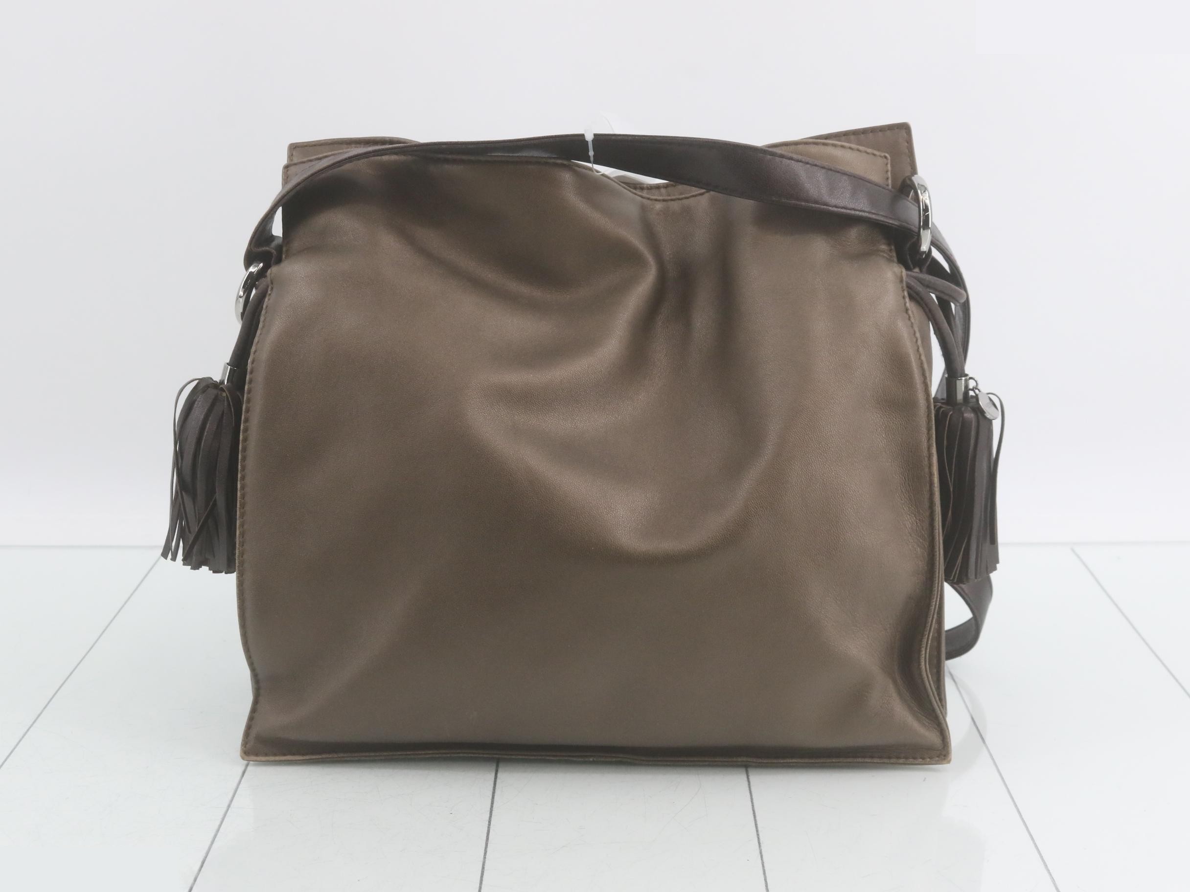 Flamenco Leather Semi-Shoulder Bag — view 2