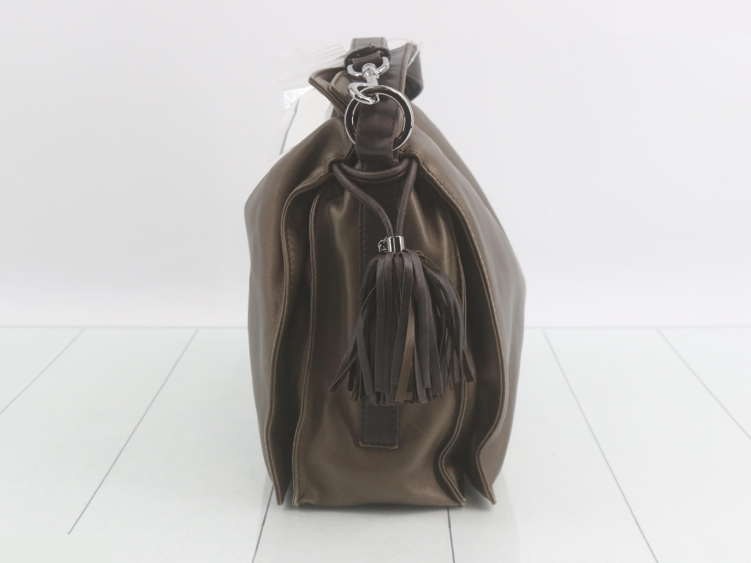 Flamenco Leather Semi-Shoulder Bag — view 3