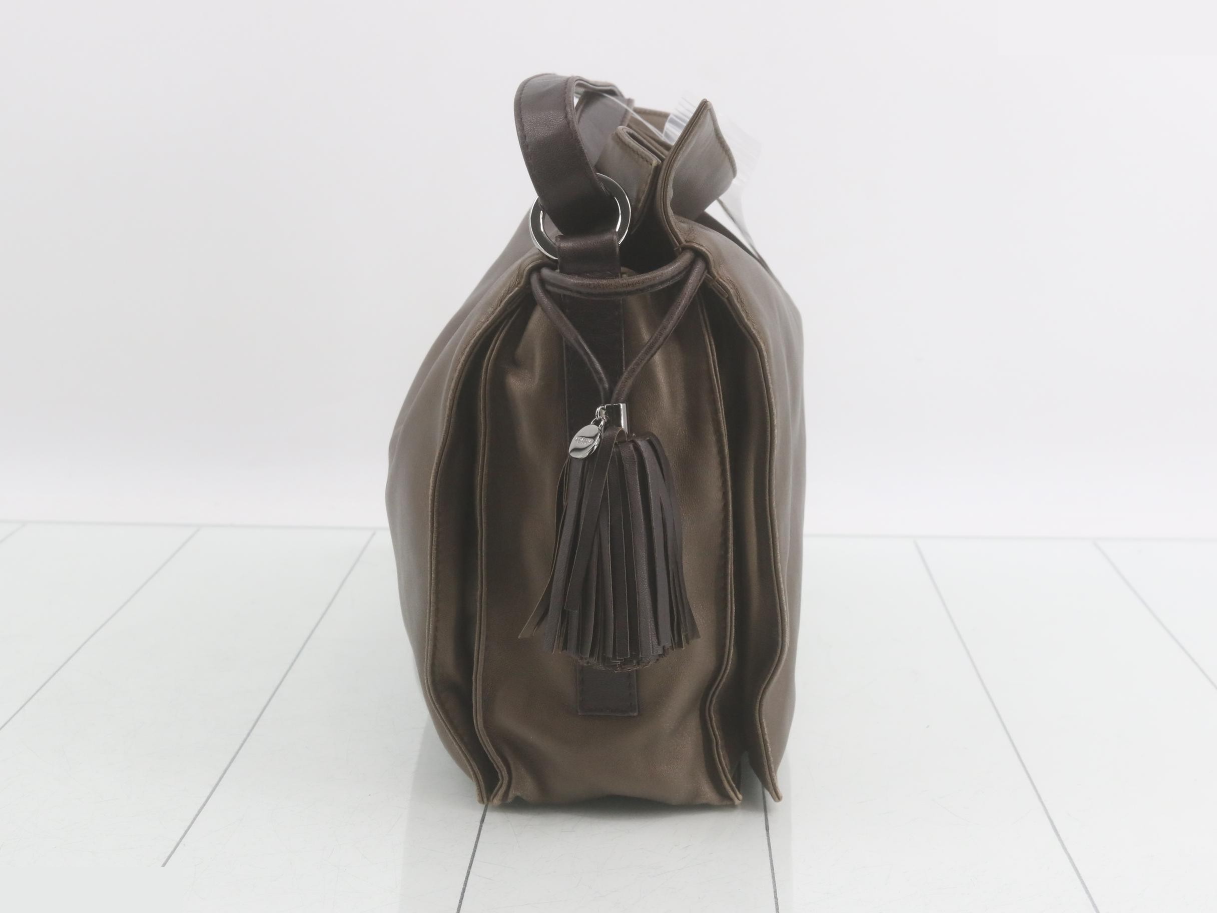 Flamenco Leather Semi-Shoulder Bag — view 4