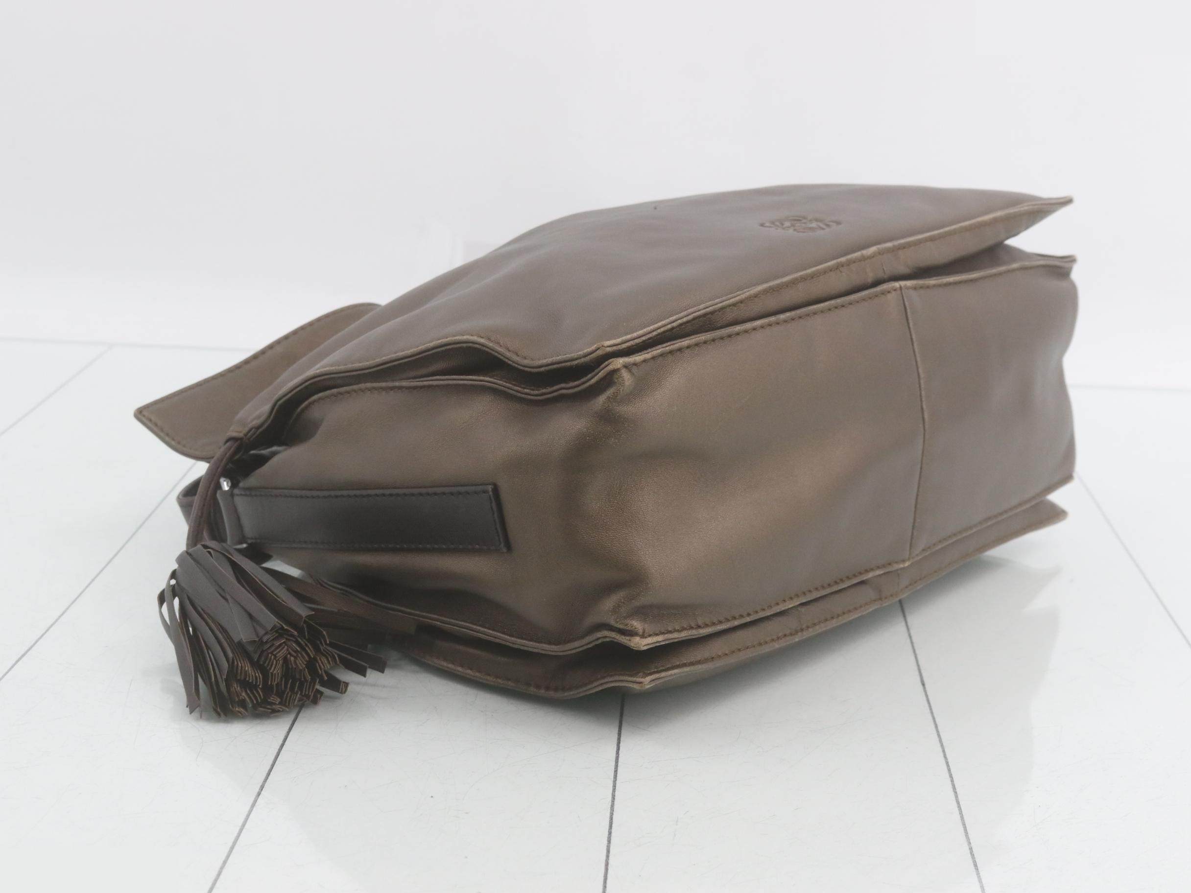 Flamenco Leather Semi-Shoulder Bag — view 5