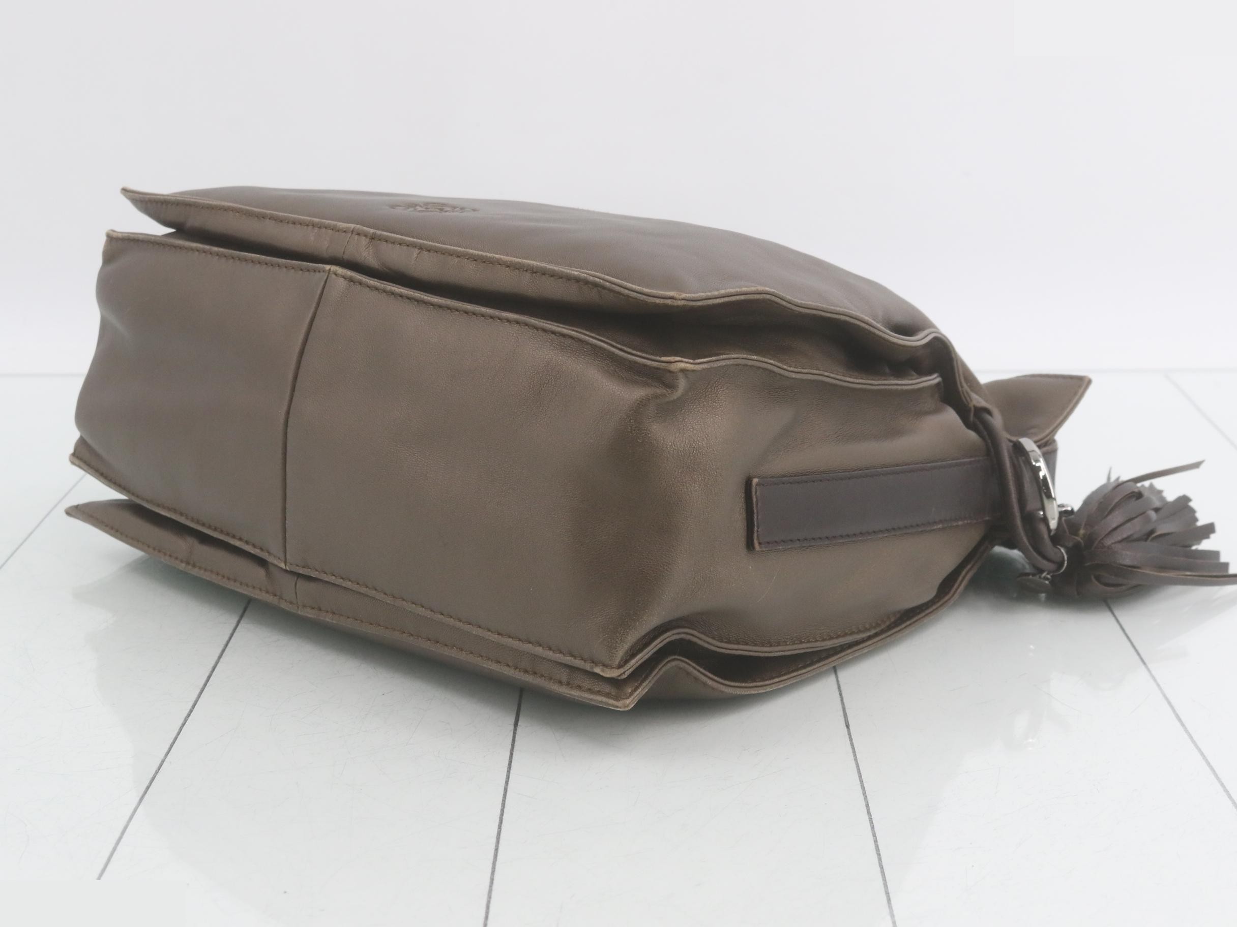 Flamenco Leather Semi-Shoulder Bag — view 6