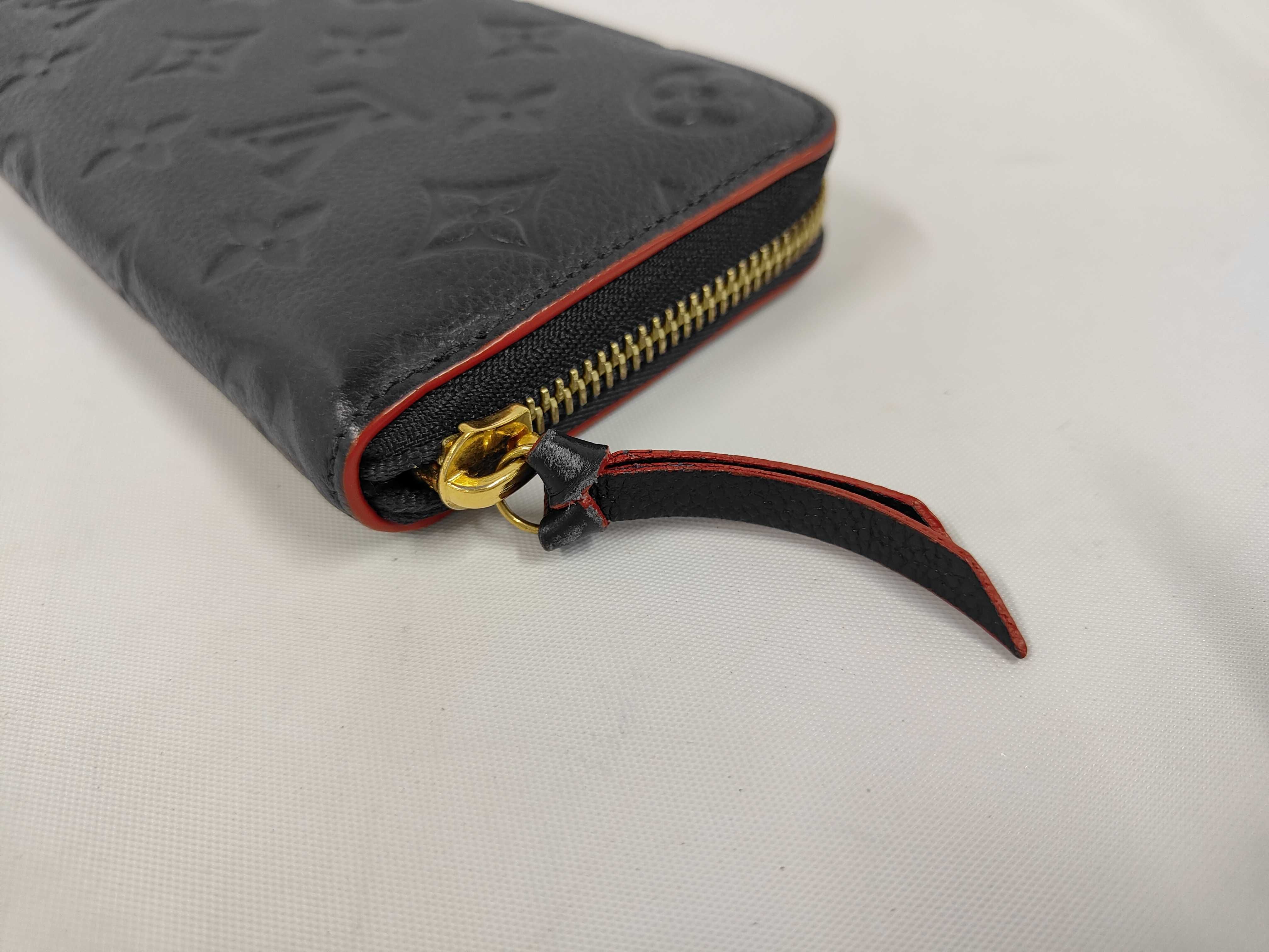 M69415 Monogram Empreinte Portefeuille Clemence Marine Rouge Wallet — view 5