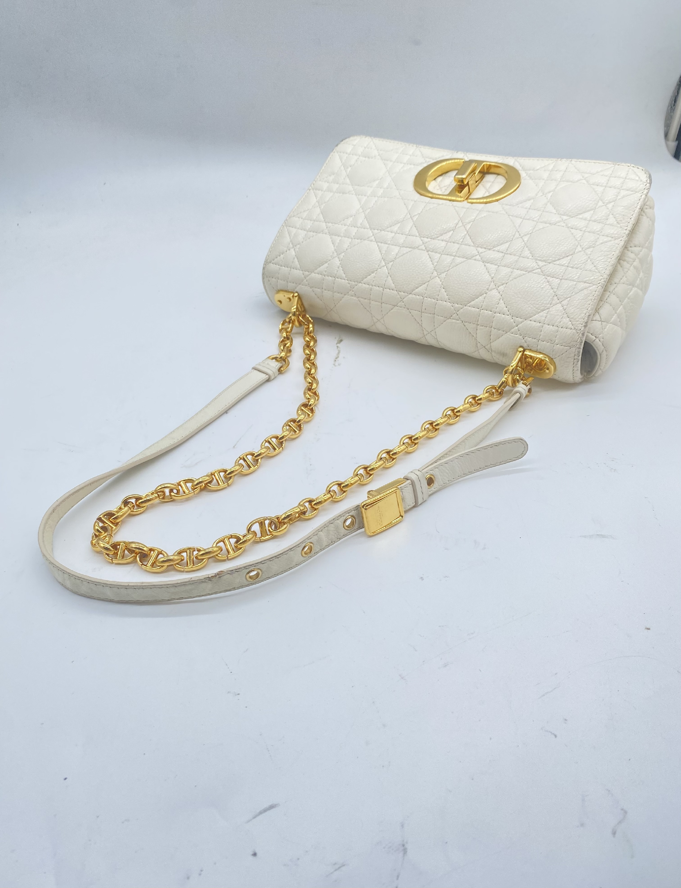 Calo Medium Cannage Shoulder Bag — view 3
