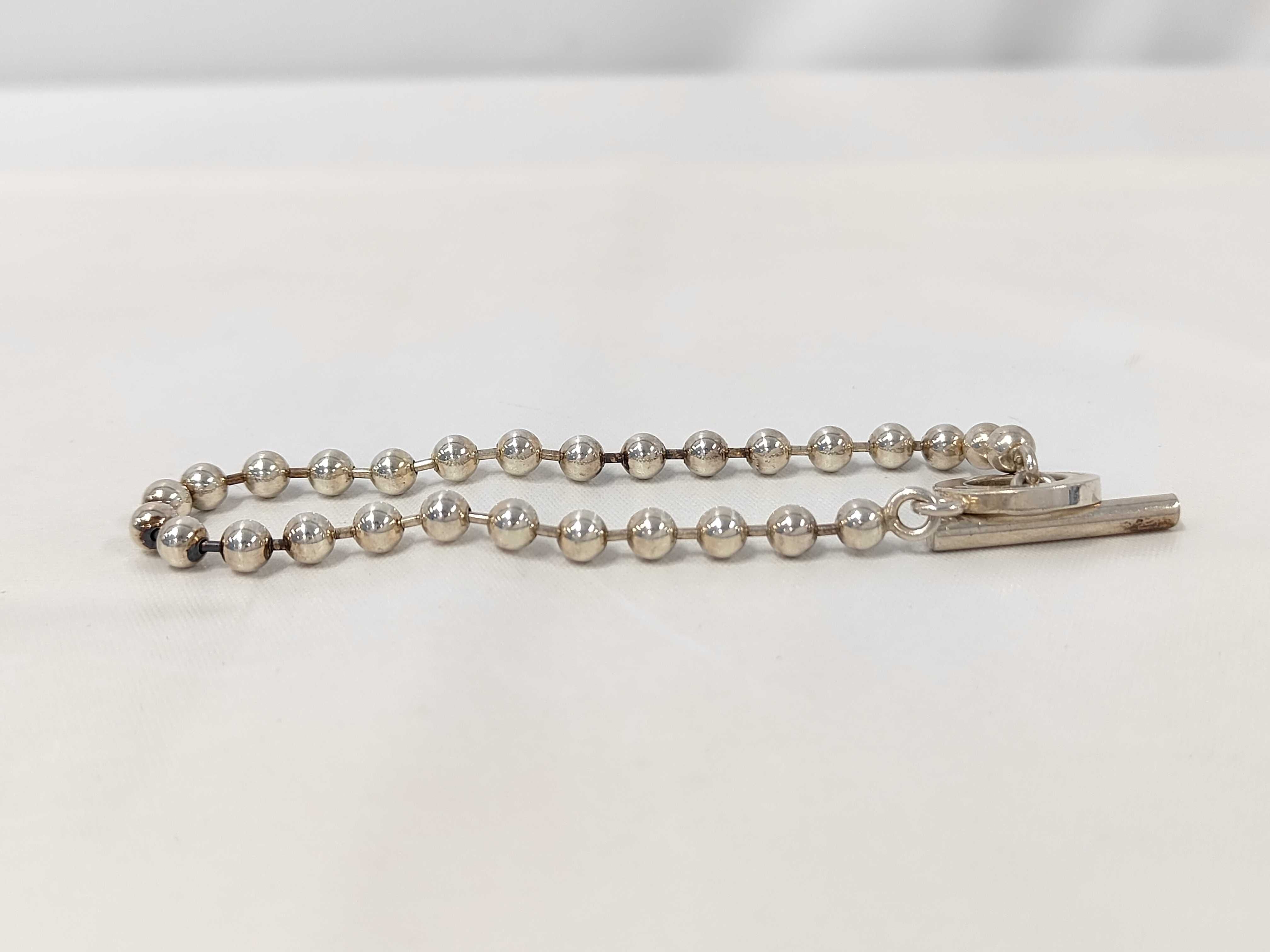 Ball Chain Bracelet, 925 Sterling Silver, 16.9g, Bracelet/Bangle — view 3
