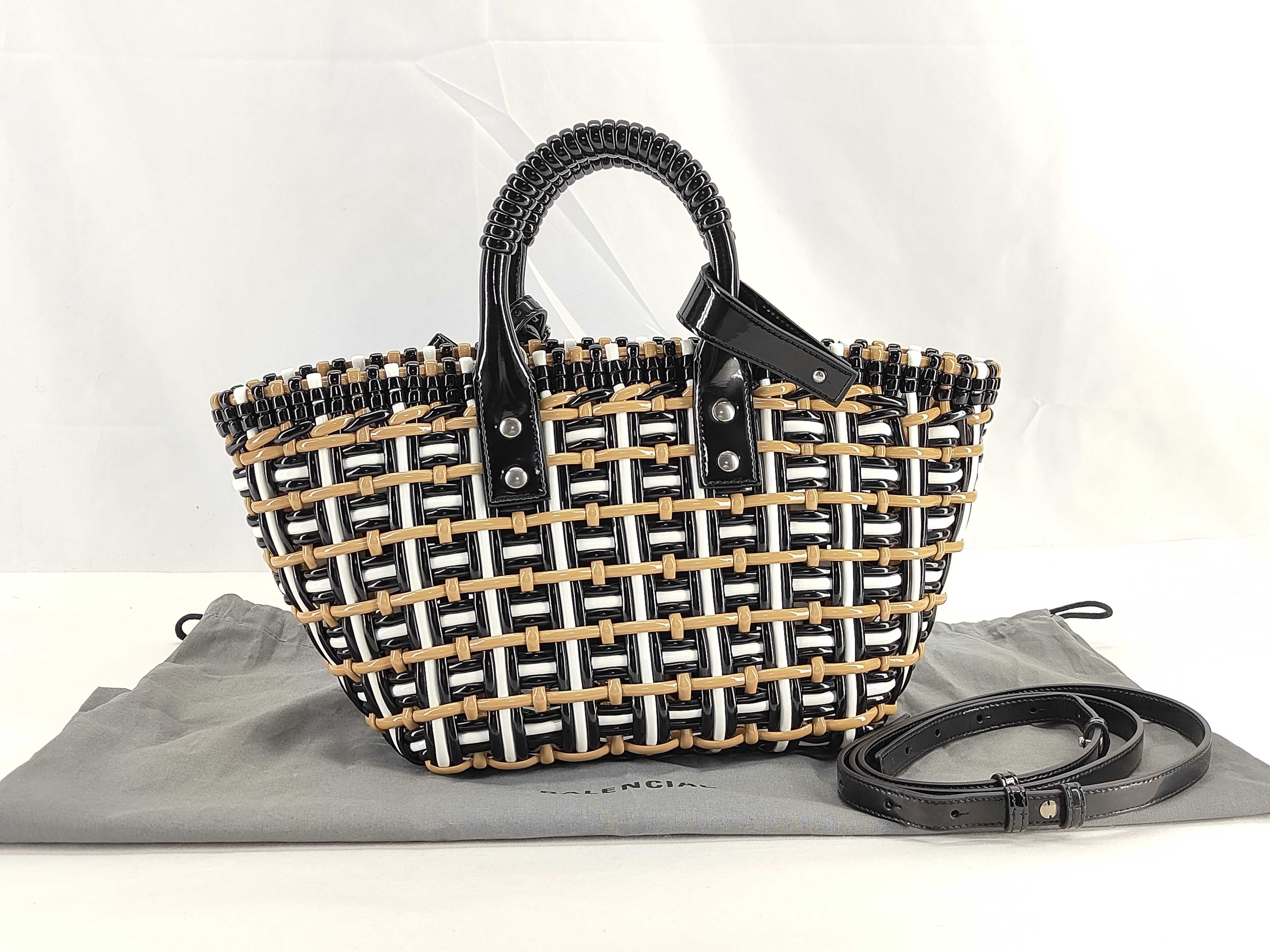 Bistro Basket Bag XS Patent Leather Handbag Multicolor 671342 Tote Bag
