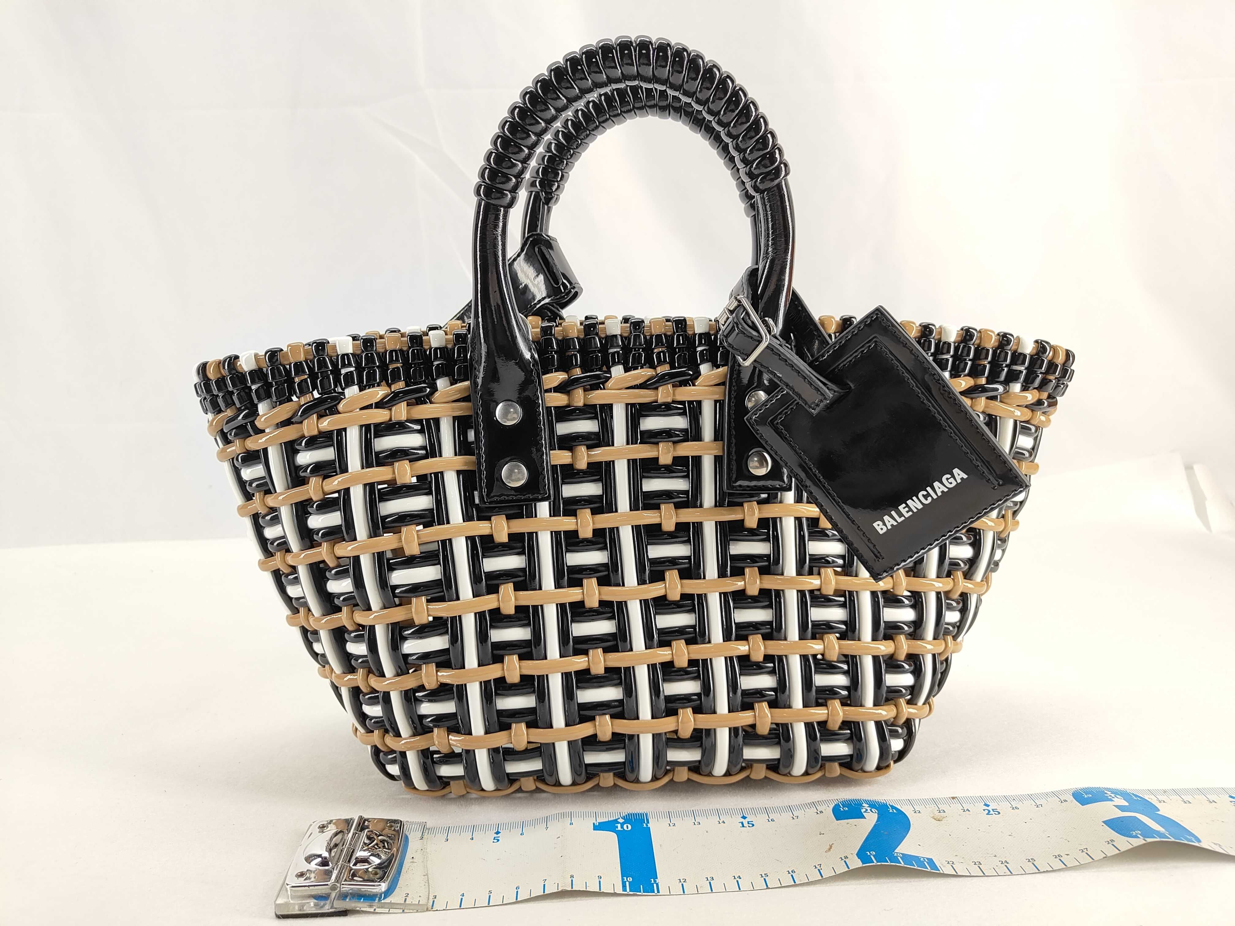 Bistro Basket Bag XS Patent Leather Handbag Multicolor 671342 Tote Bag — view 2