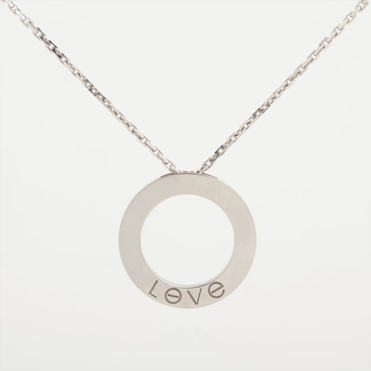 Love Circle Necklace 750 (WG) 14.8g TSR392 — view 2