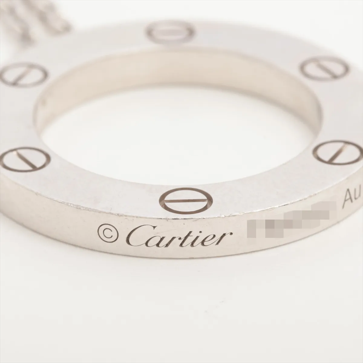Love Circle Necklace 750 (WG) 14.8g TSR392 — view 4