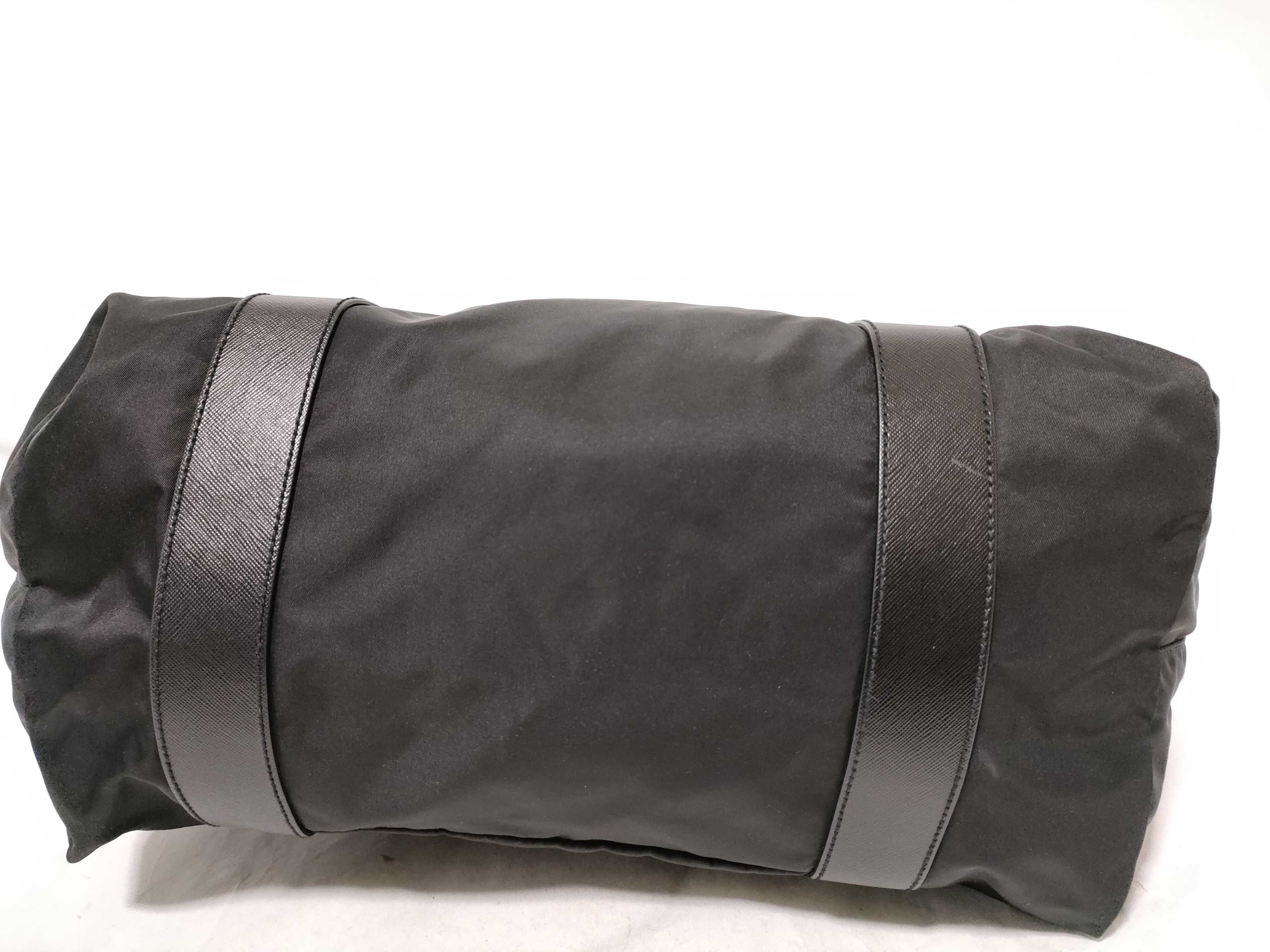 Nylon Black Boston Bag — view 7