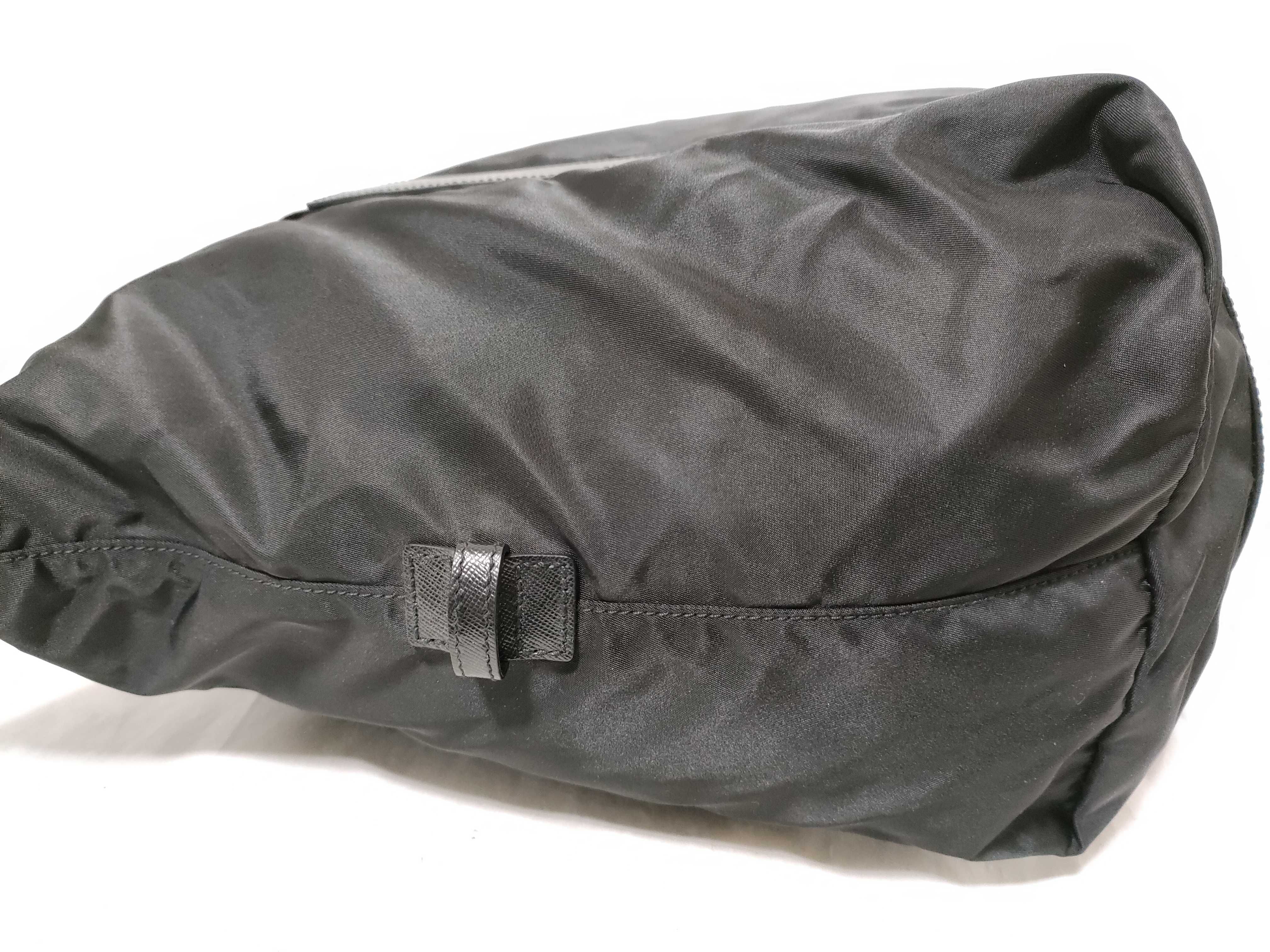 Nylon Black Boston Bag — view 8