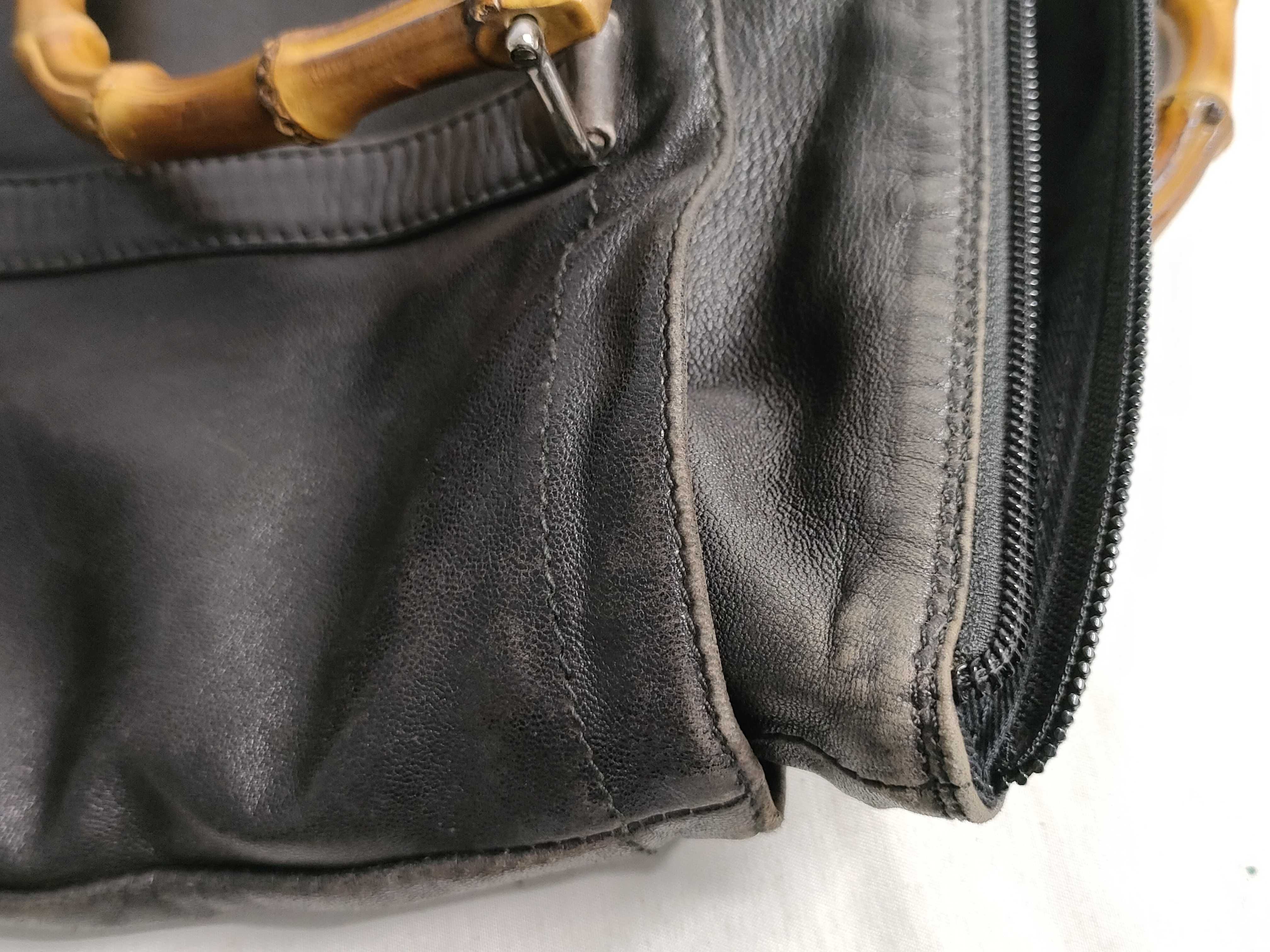 Bamboo Handbag, Leather, Black, 000 1998 0508 — view 15