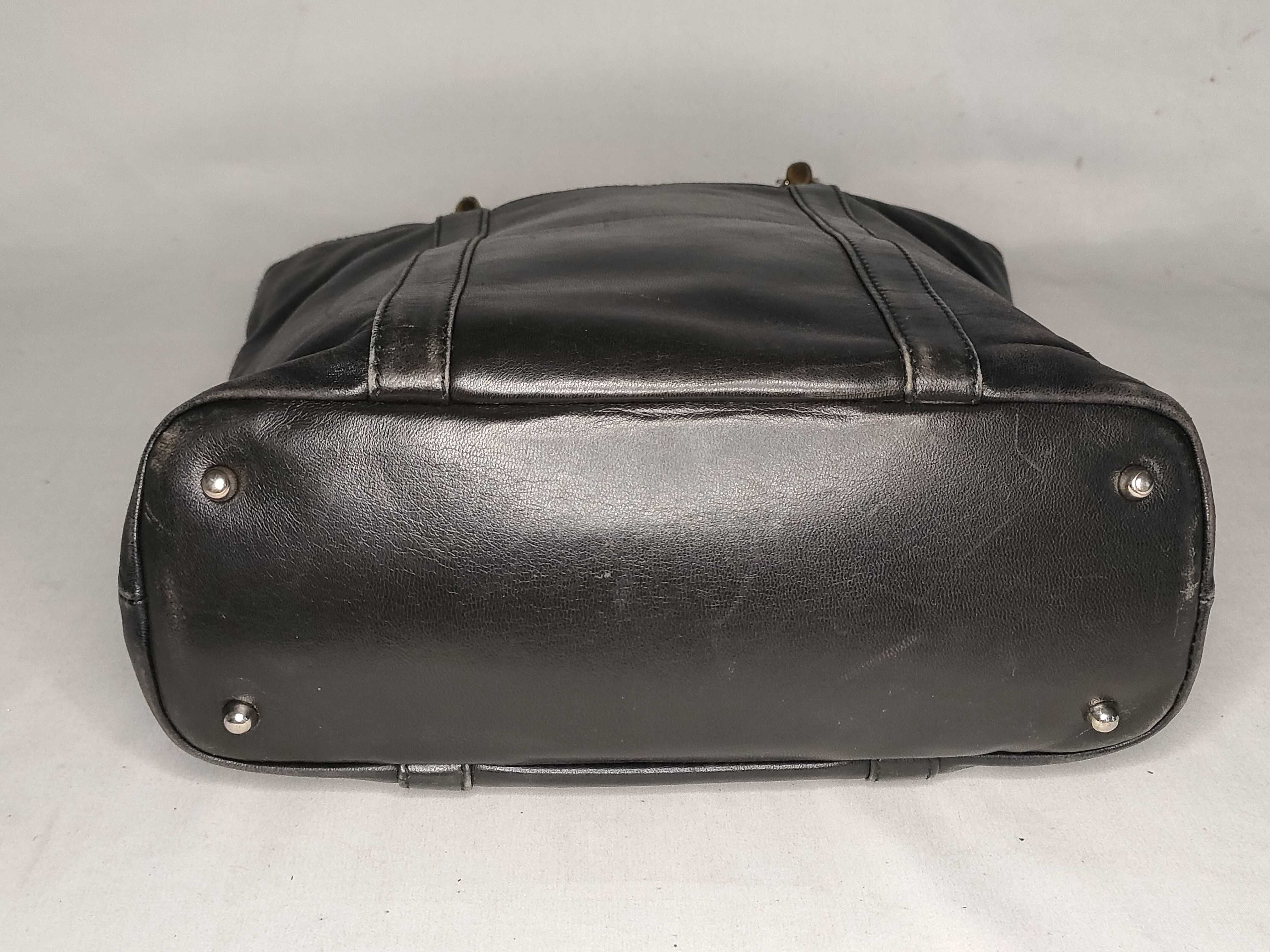 Bamboo Handbag, Leather, Black, 000 1998 0508 — view 7