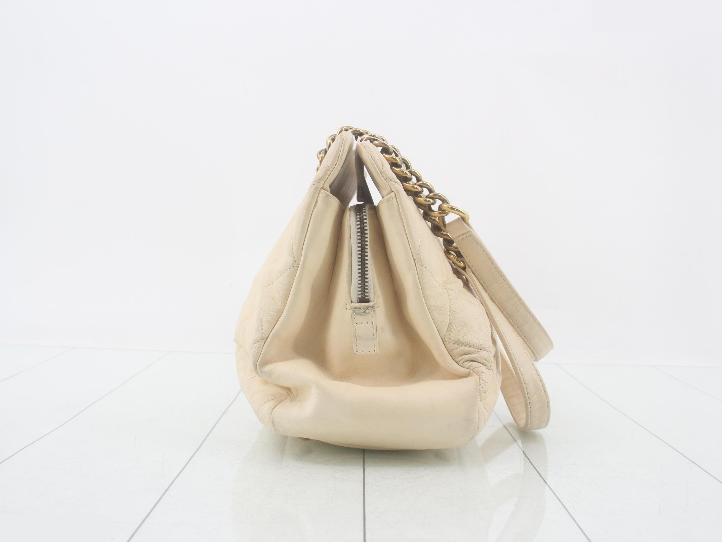 Matelassé Lambskin Coco Mark Chain Semi-Shoulder Bag — view 3