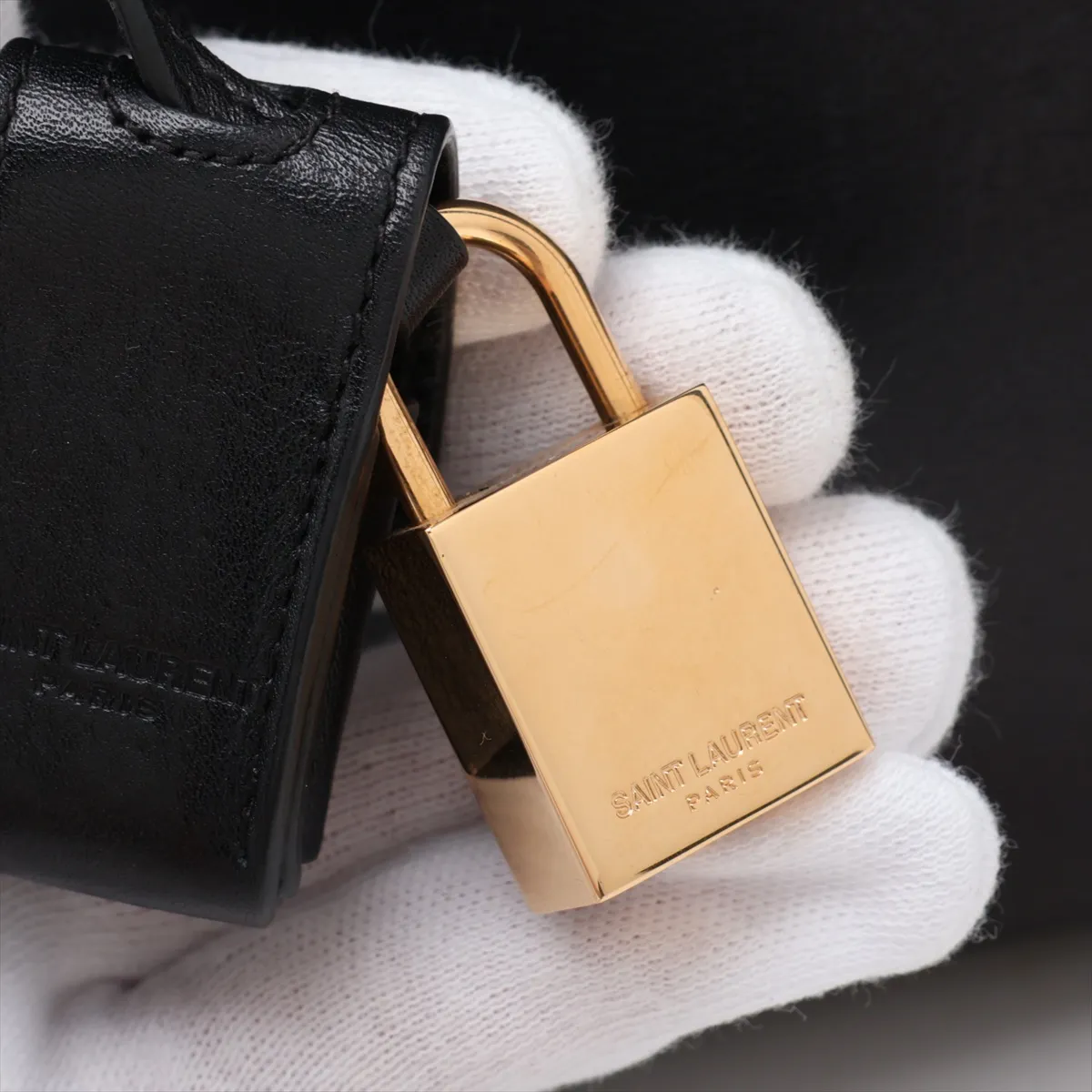 Sac de Jour Nano 340778 Leather 2-Way Handbag, Black — view 10