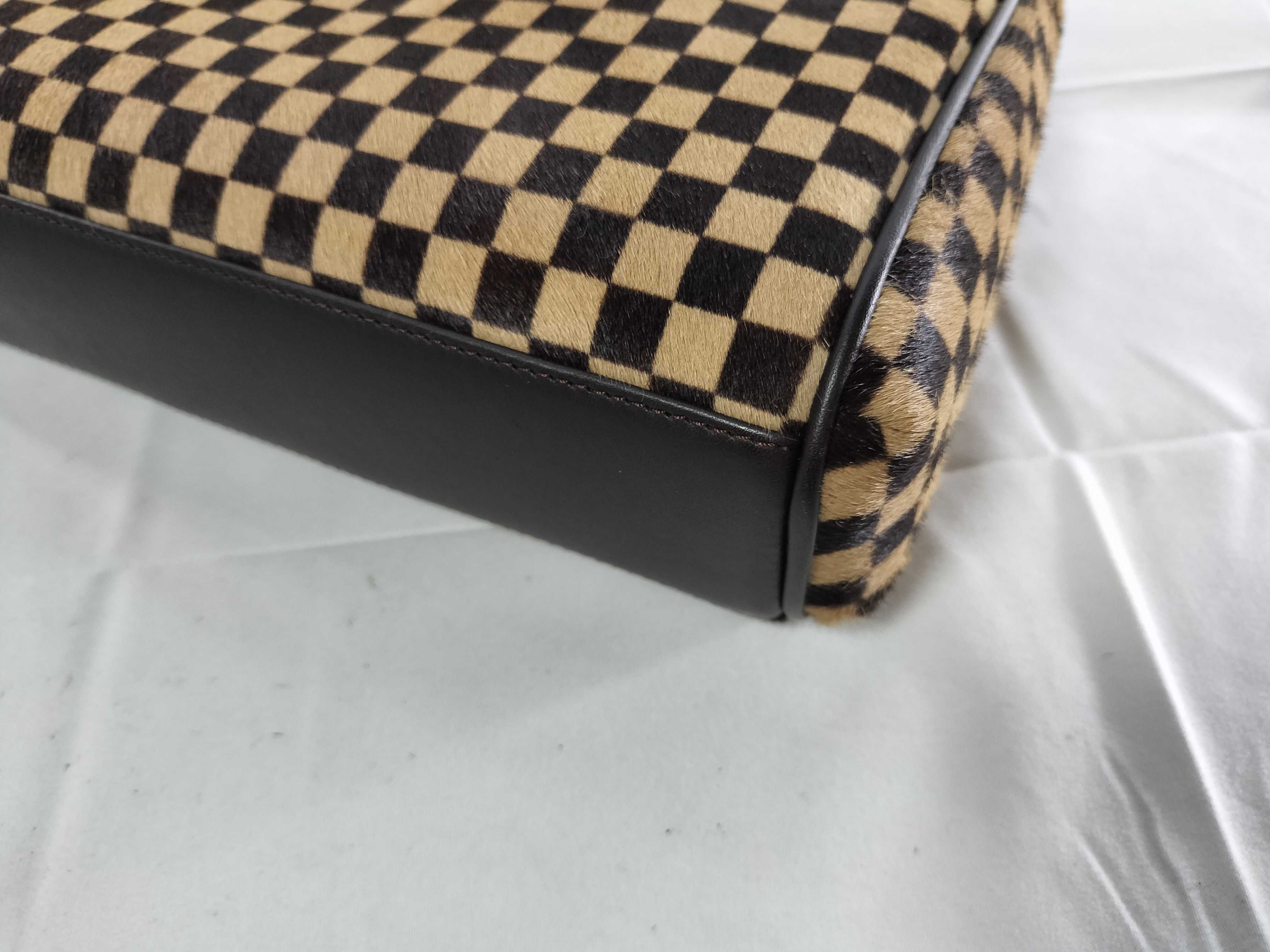 Damier Sauvage Calf Hair Lion Handbag — view 6