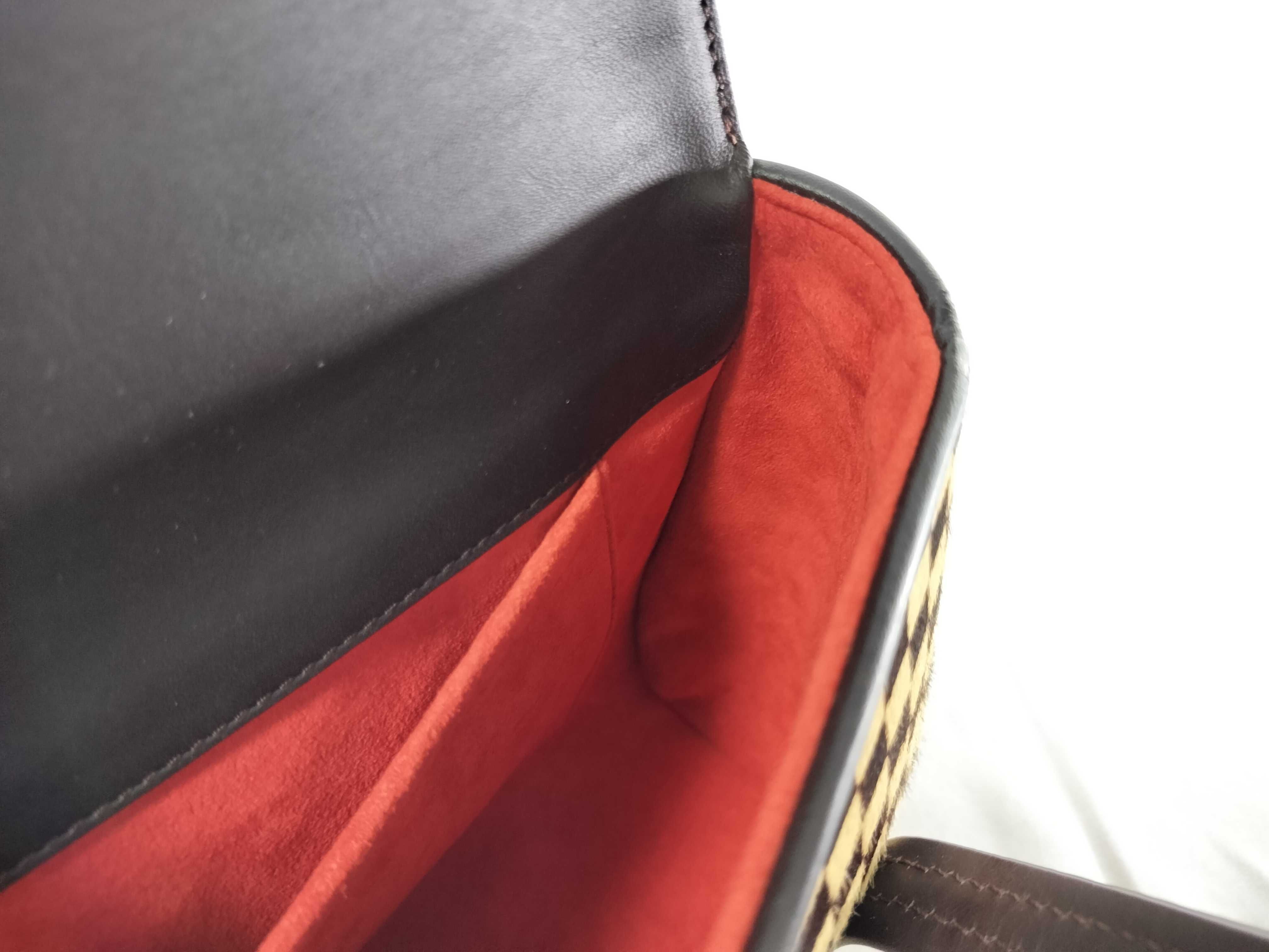 Damier Sauvage Calf Hair Lion Handbag — view 9
