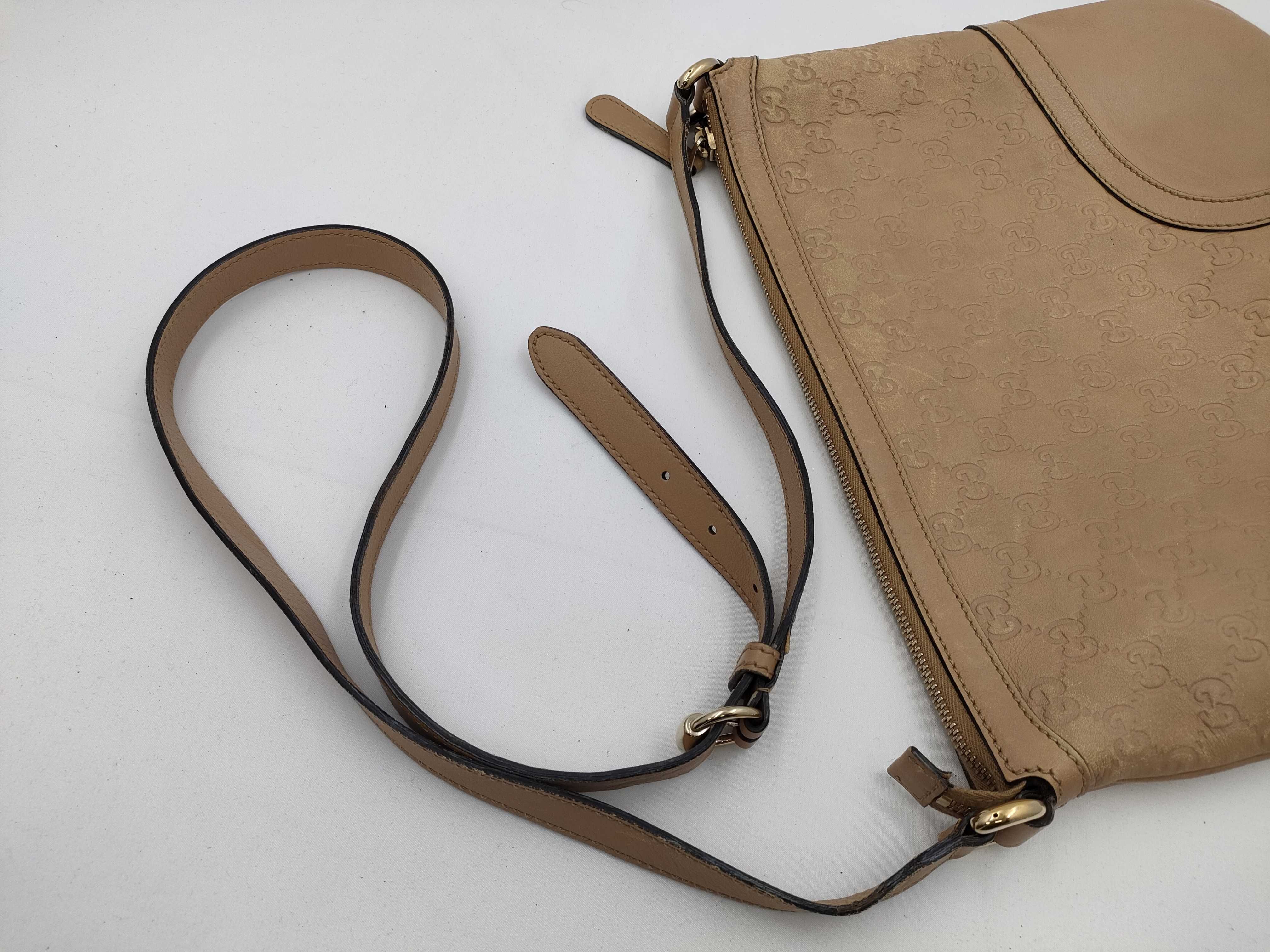 Horsebit Shima Leather Shoulder Bag — view 5
