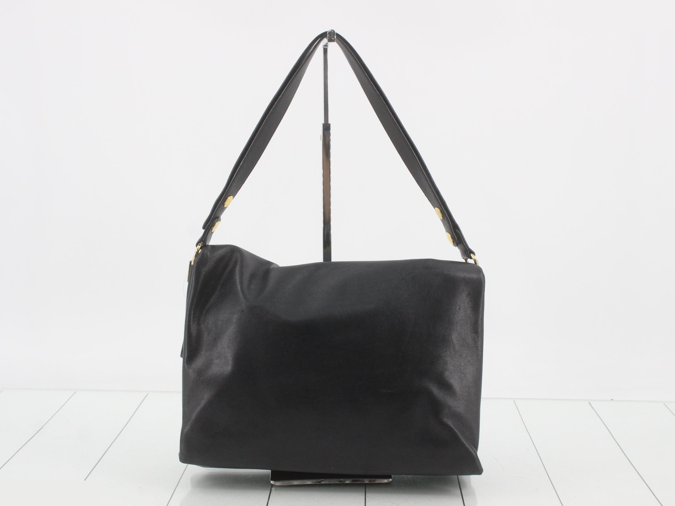 Leather braided shoulder bag — view 2