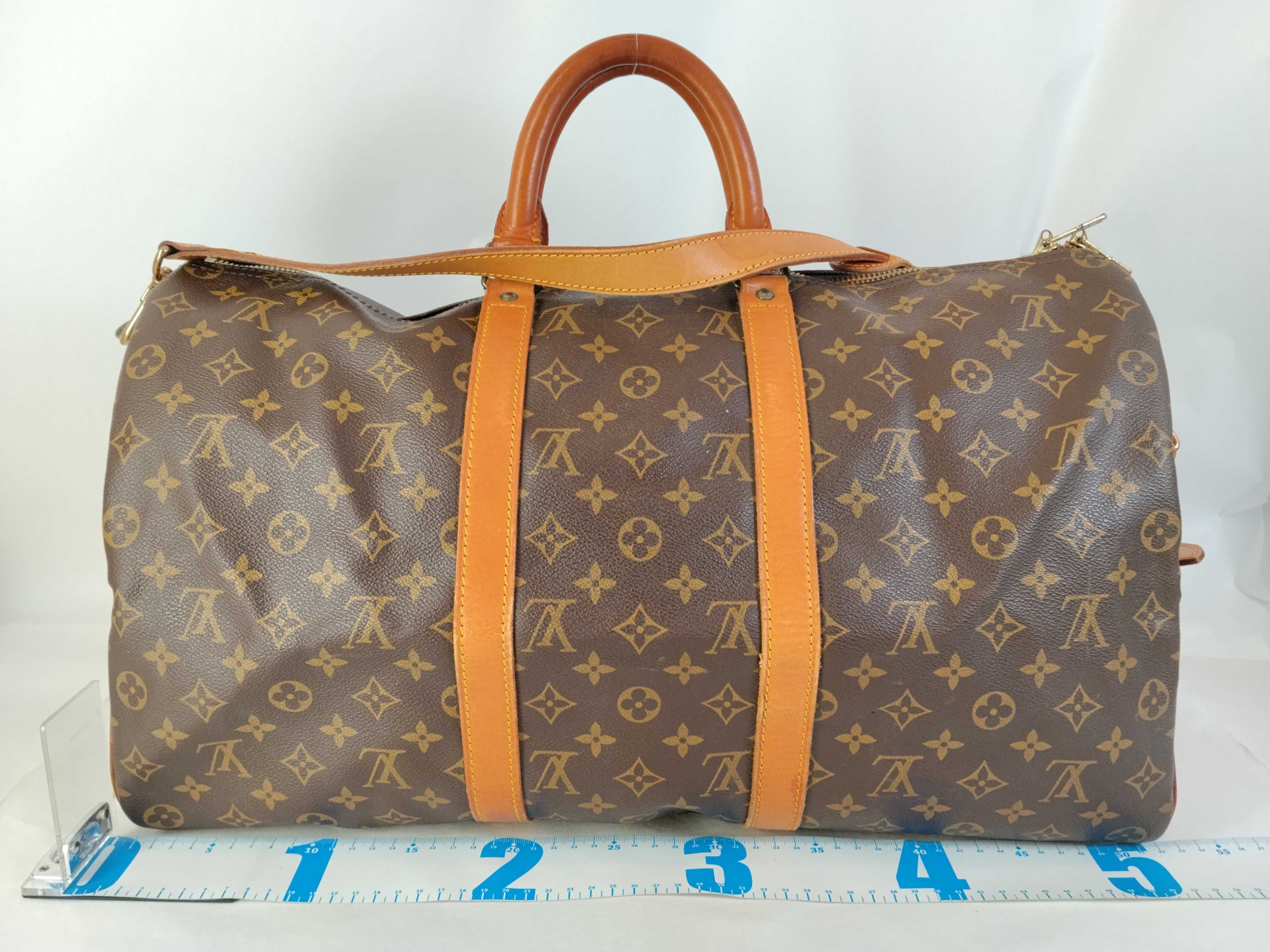 Monogram Vuitton Keepall Bandoulière Boston Bag with ST — view 2