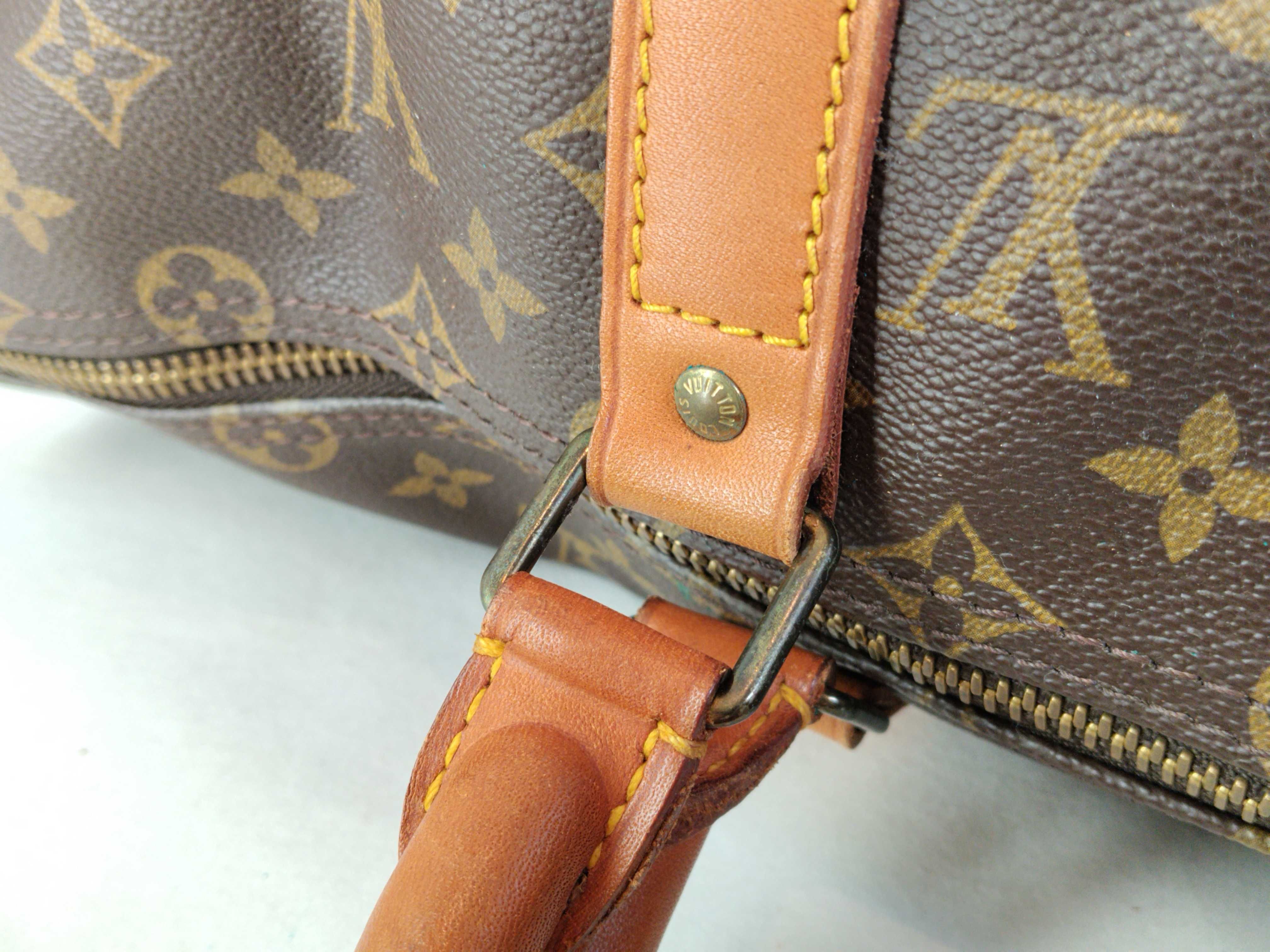 Monogram Vuitton Keepall Bandoulière Boston Bag with ST — view 5