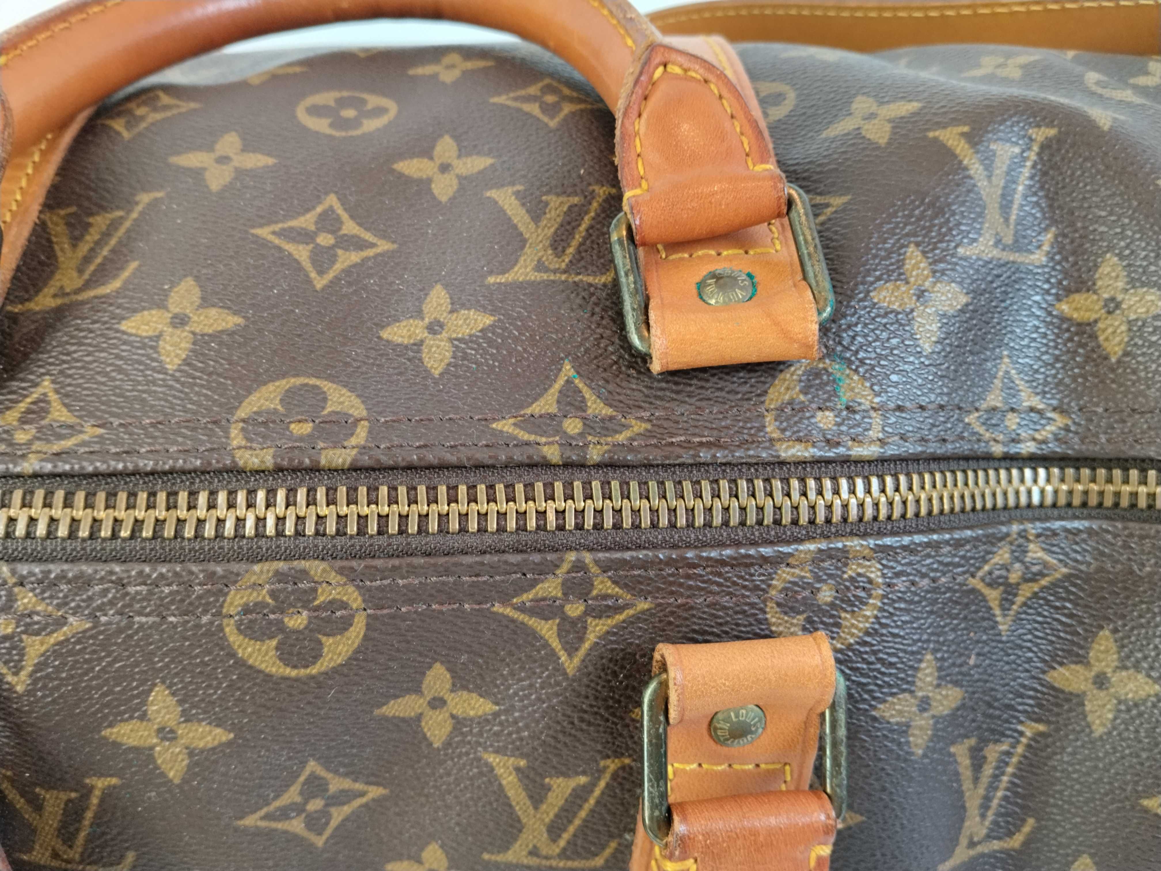 Monogram Vuitton Keepall Bandoulière Boston Bag with ST — view 10