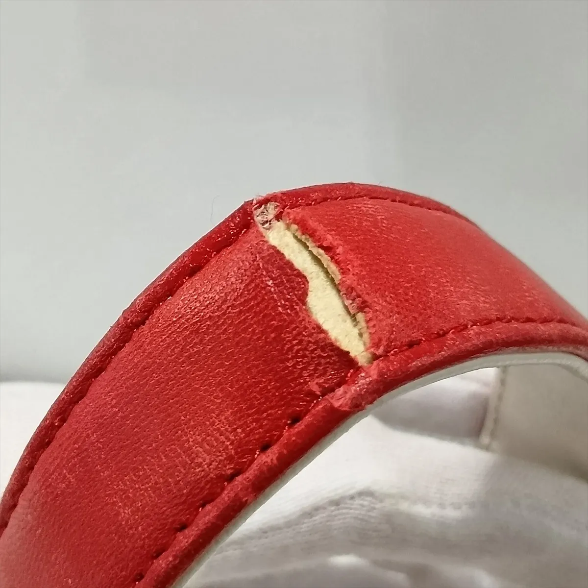Boy Chanel 25 Leather Chain Shoulder Bag, Red with Gold Hardware, 18982104 (Serial Number 18-series), A67086 — view 10