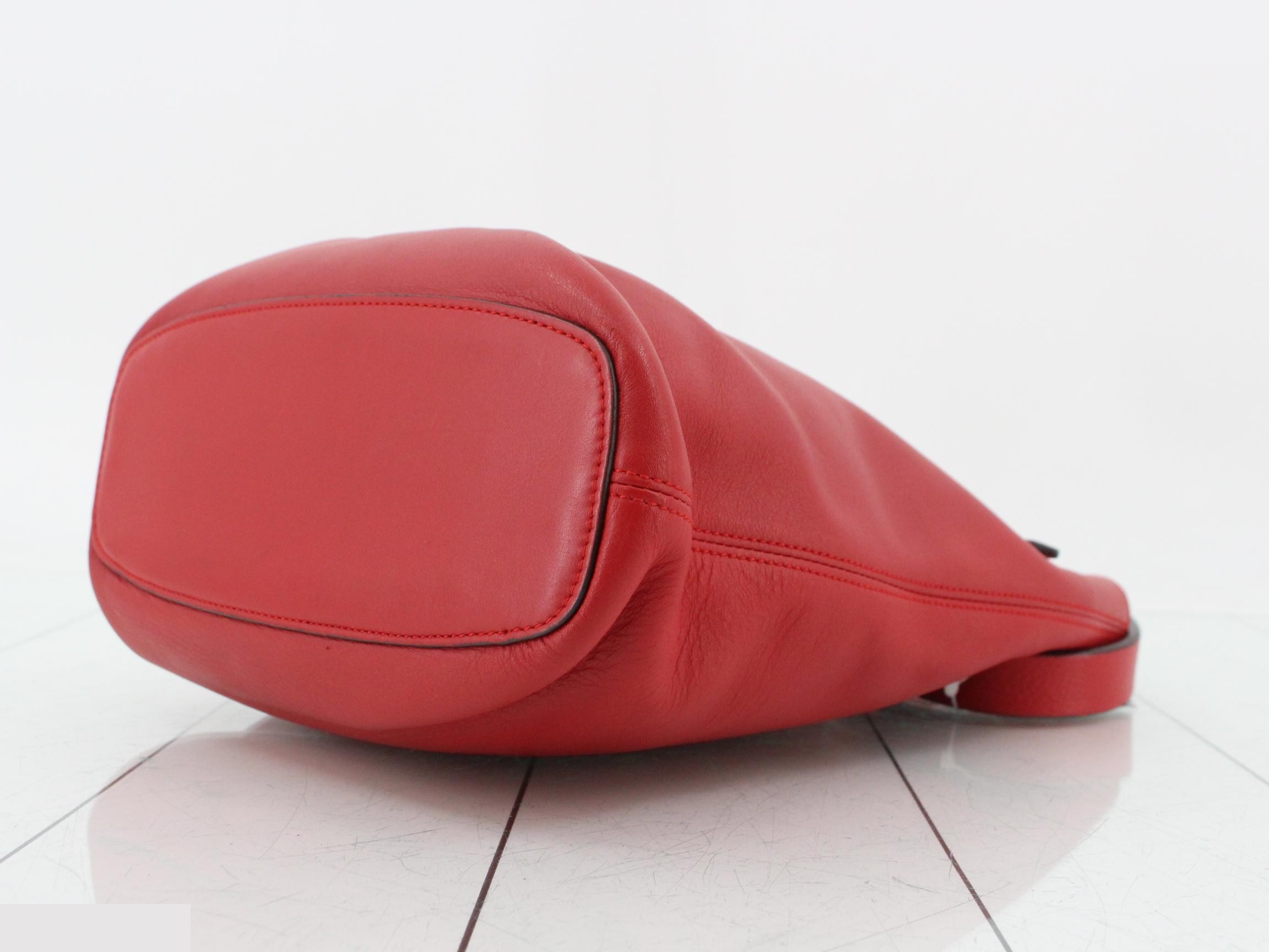 Logo Leather Shoulder Bag — view 6