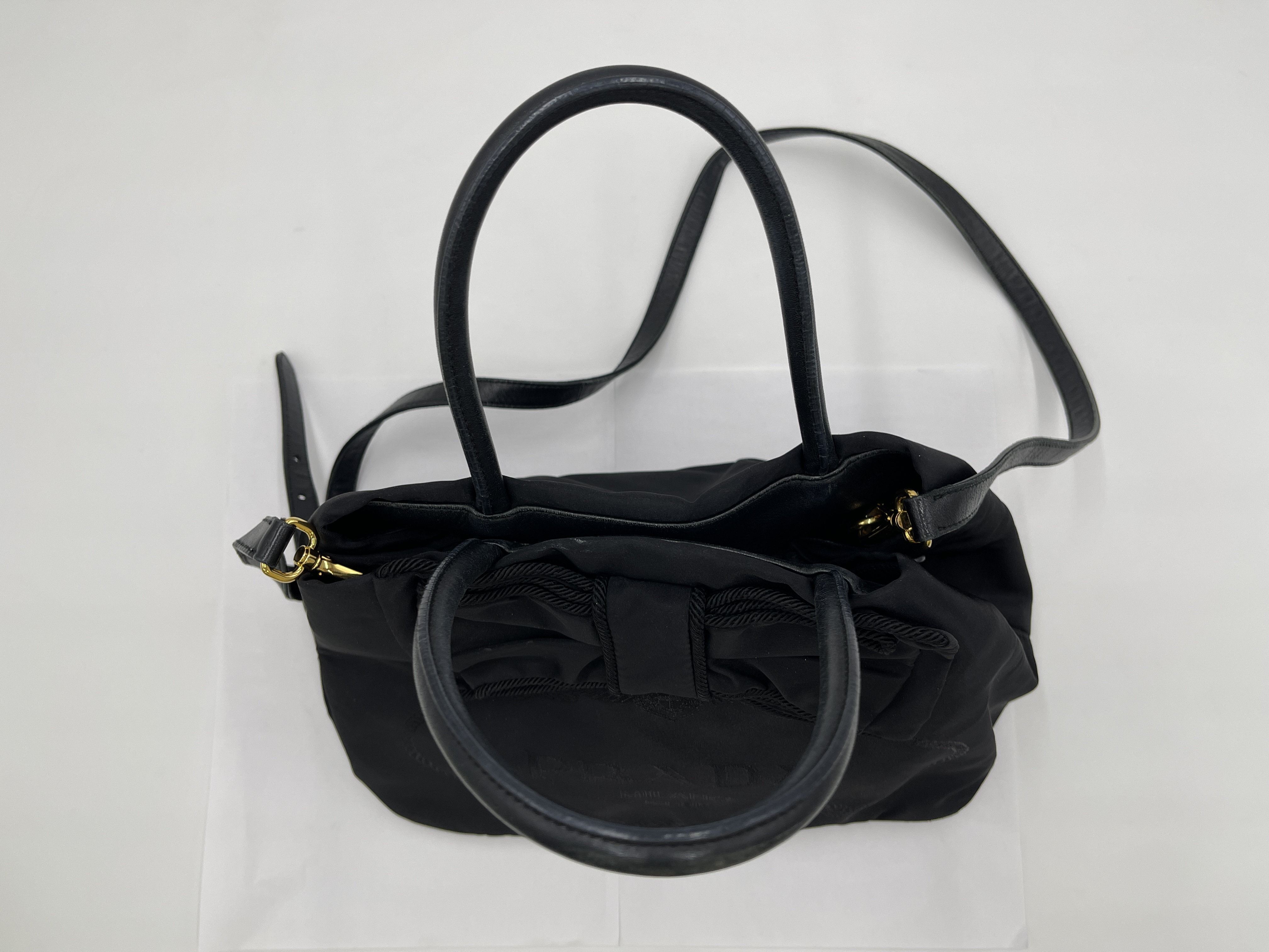 Nylon Ribbon 2-Way Handbag — view 6